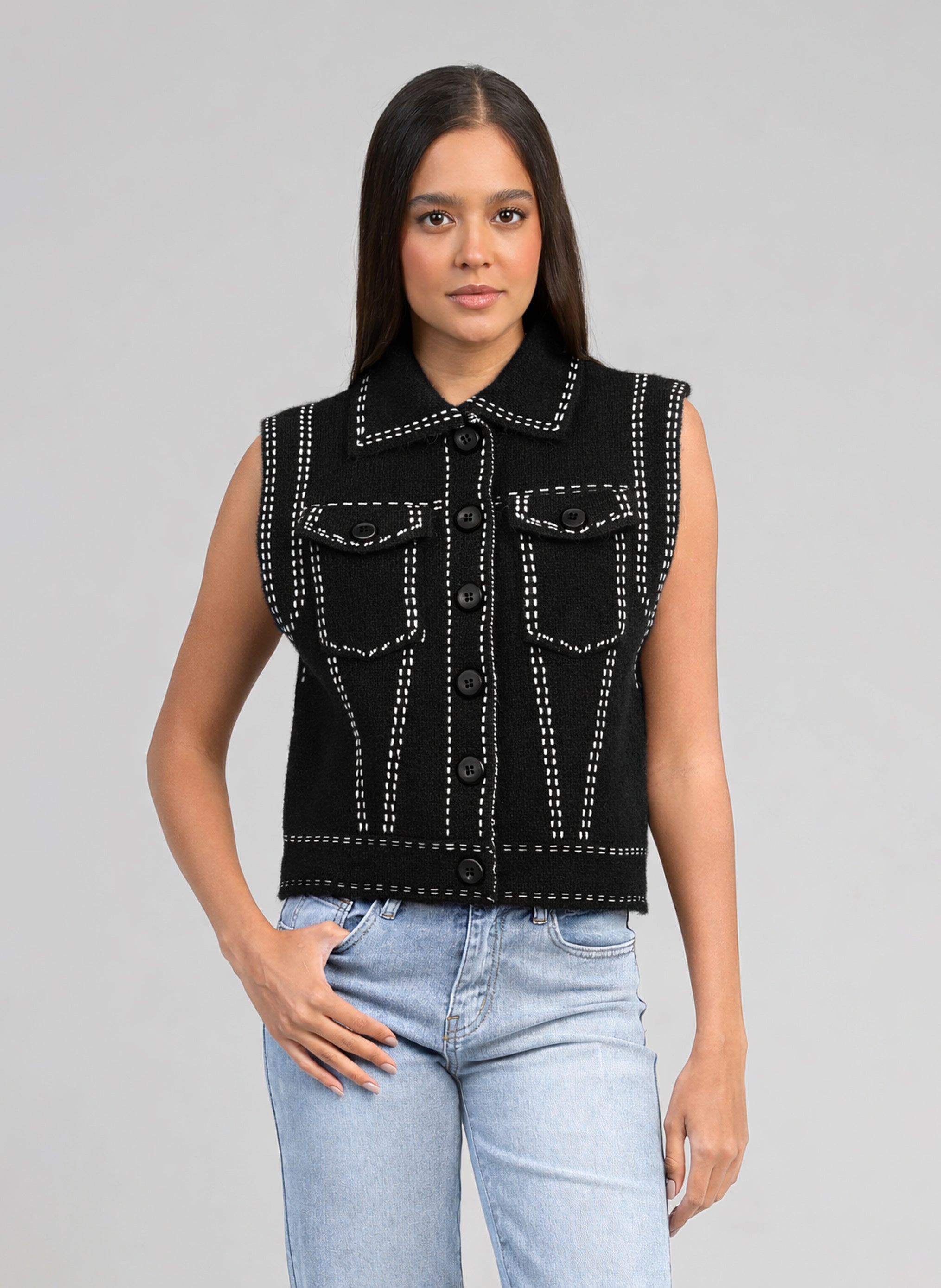 GILET LEWAYNE noir