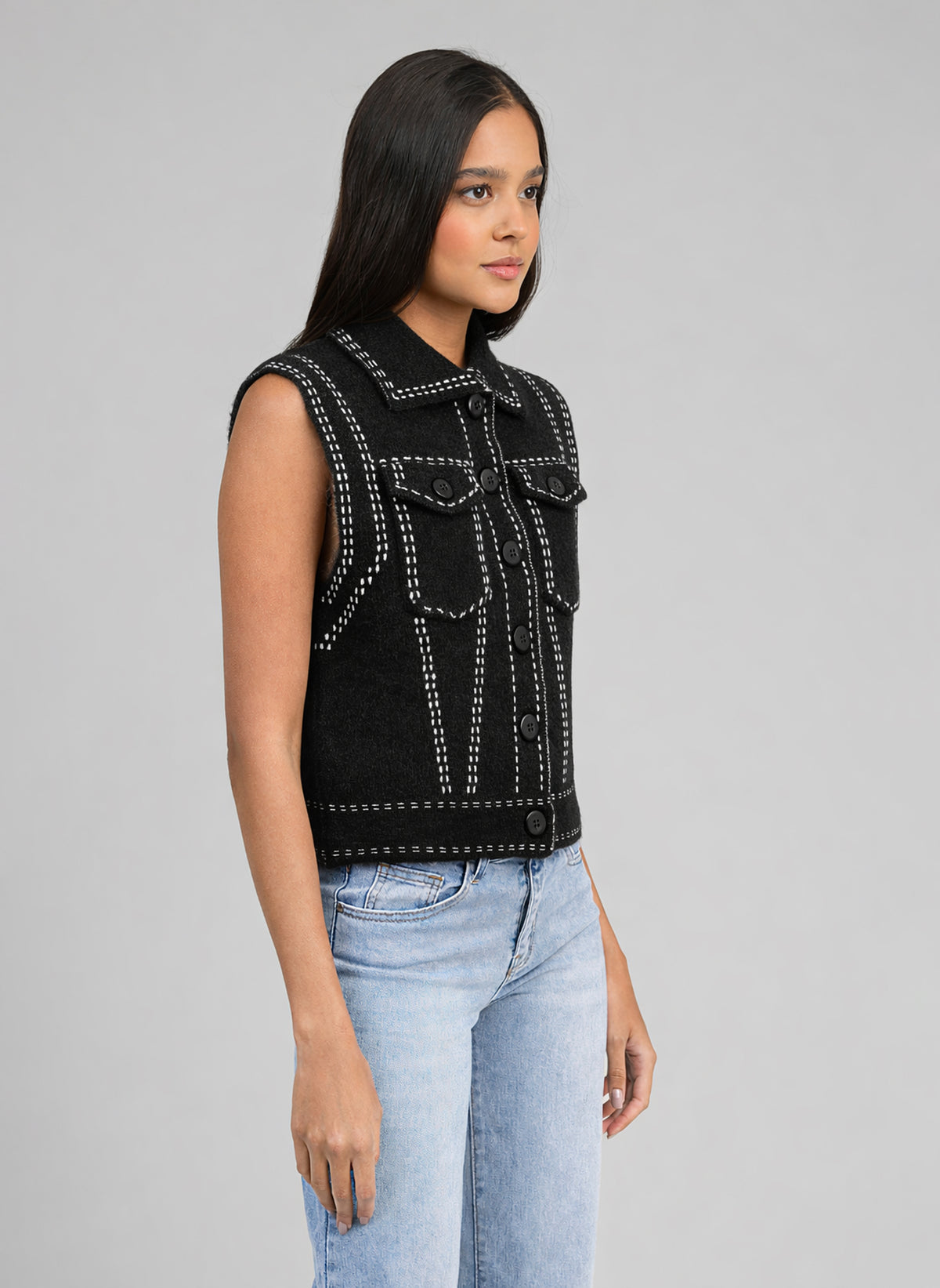 GILET LEWAYNE noir
