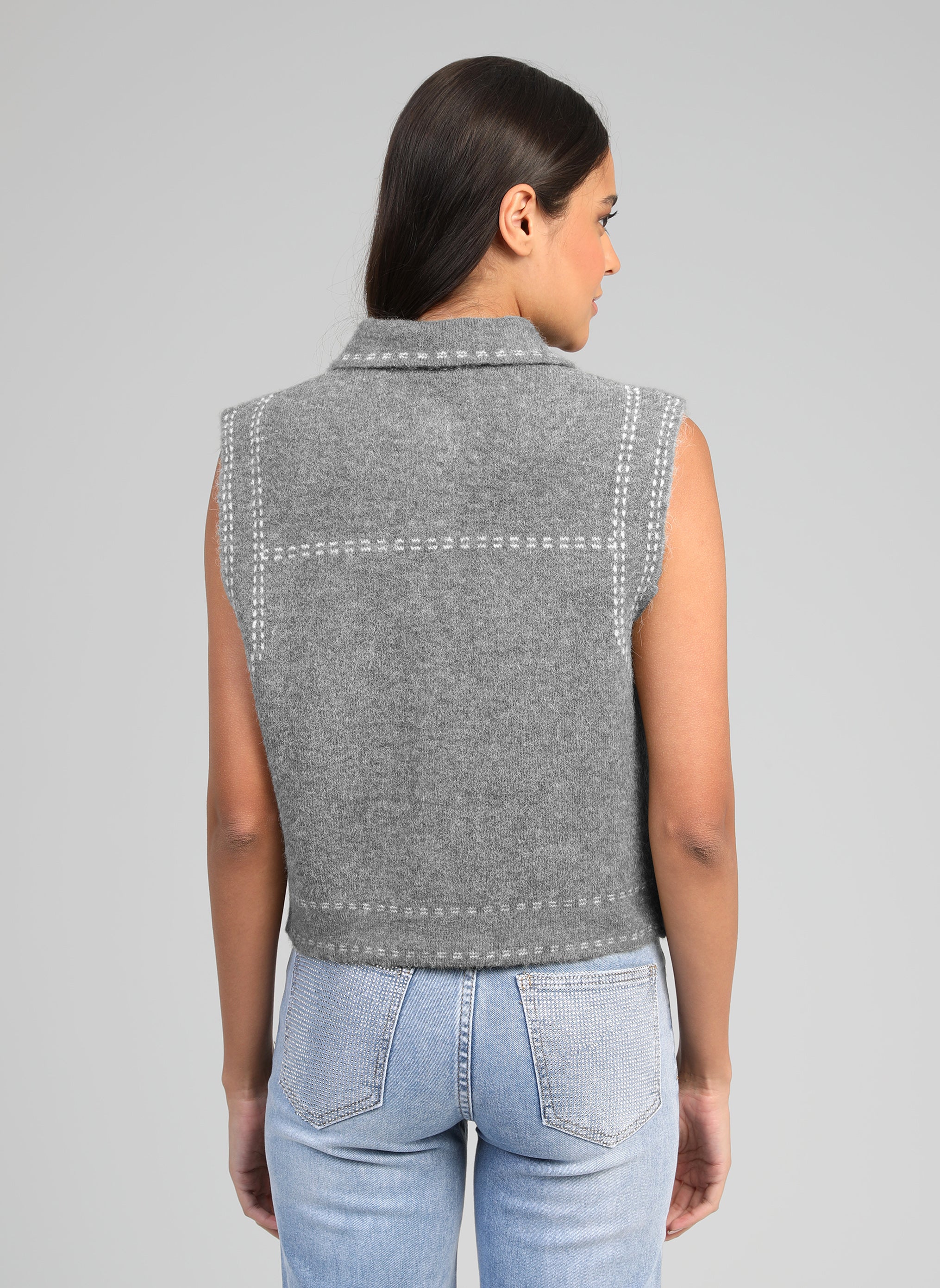 GILET LEWAYNE gris chiné