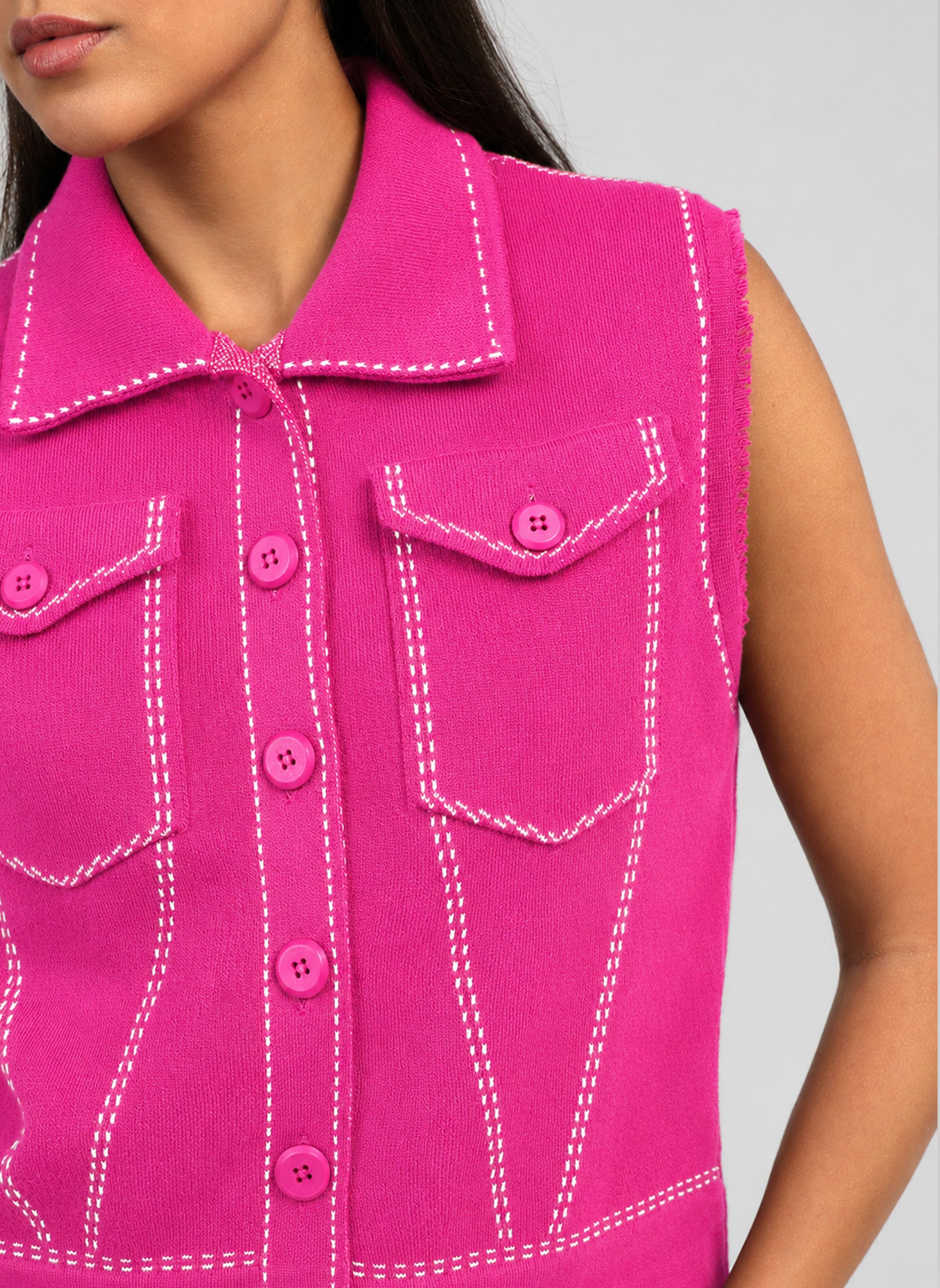 GILET LEWOODY fushia