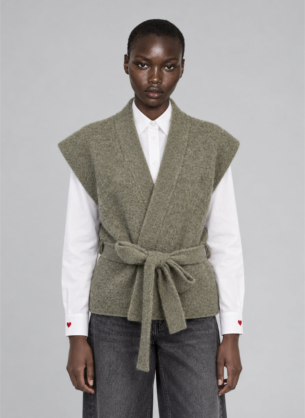 GILET LOUNINI tilleul