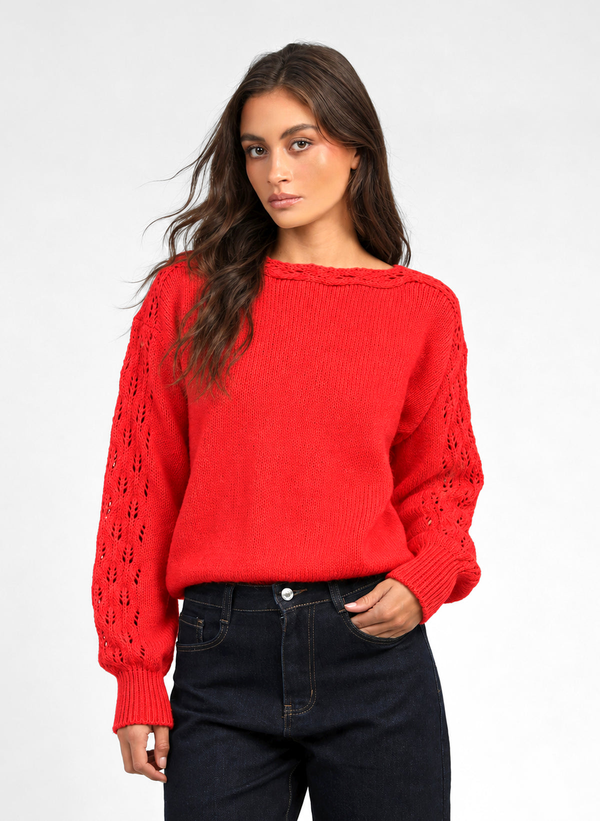 LUCINDY Red Sweater