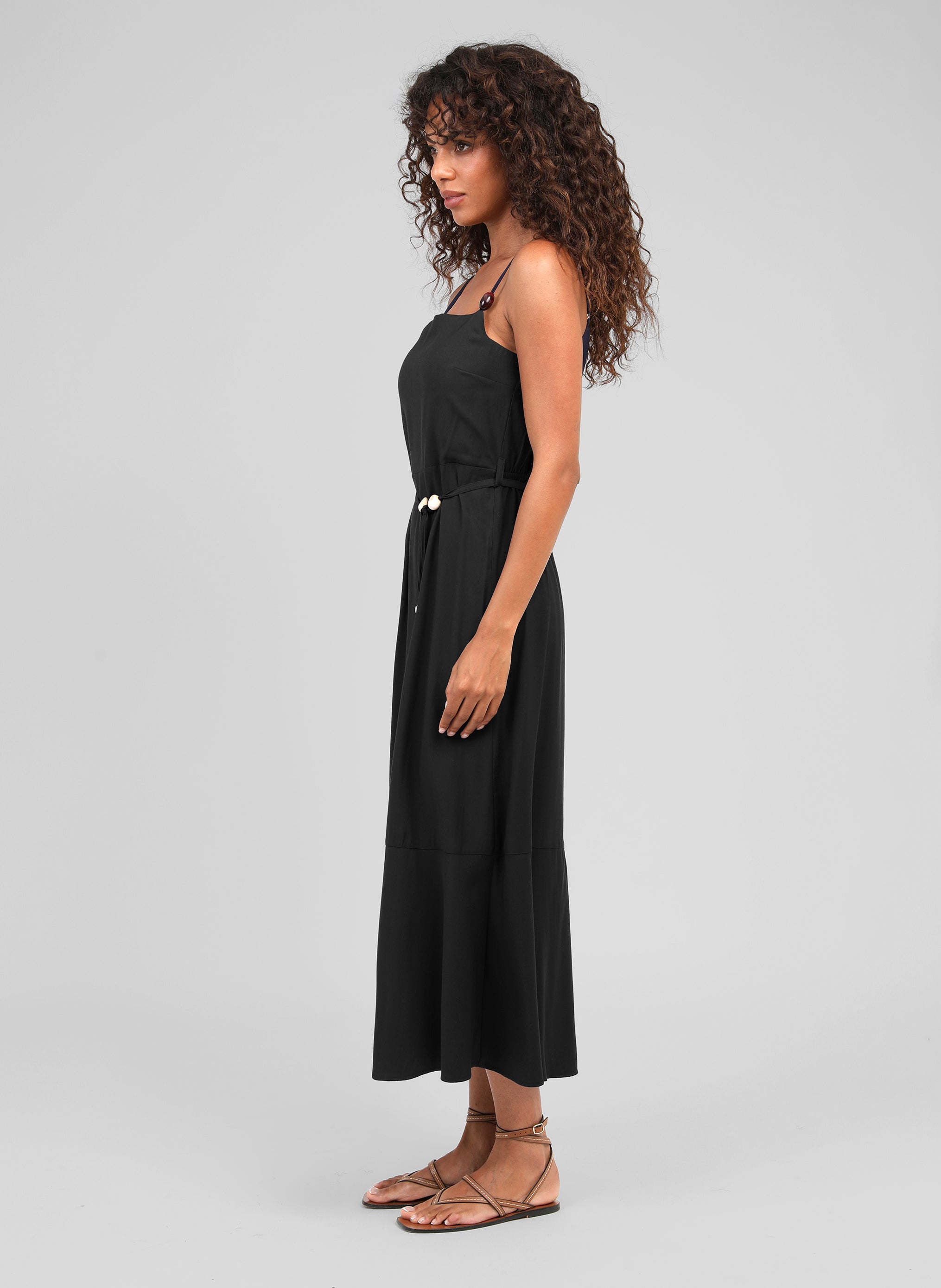 ROBE MIDI MALIAM noir