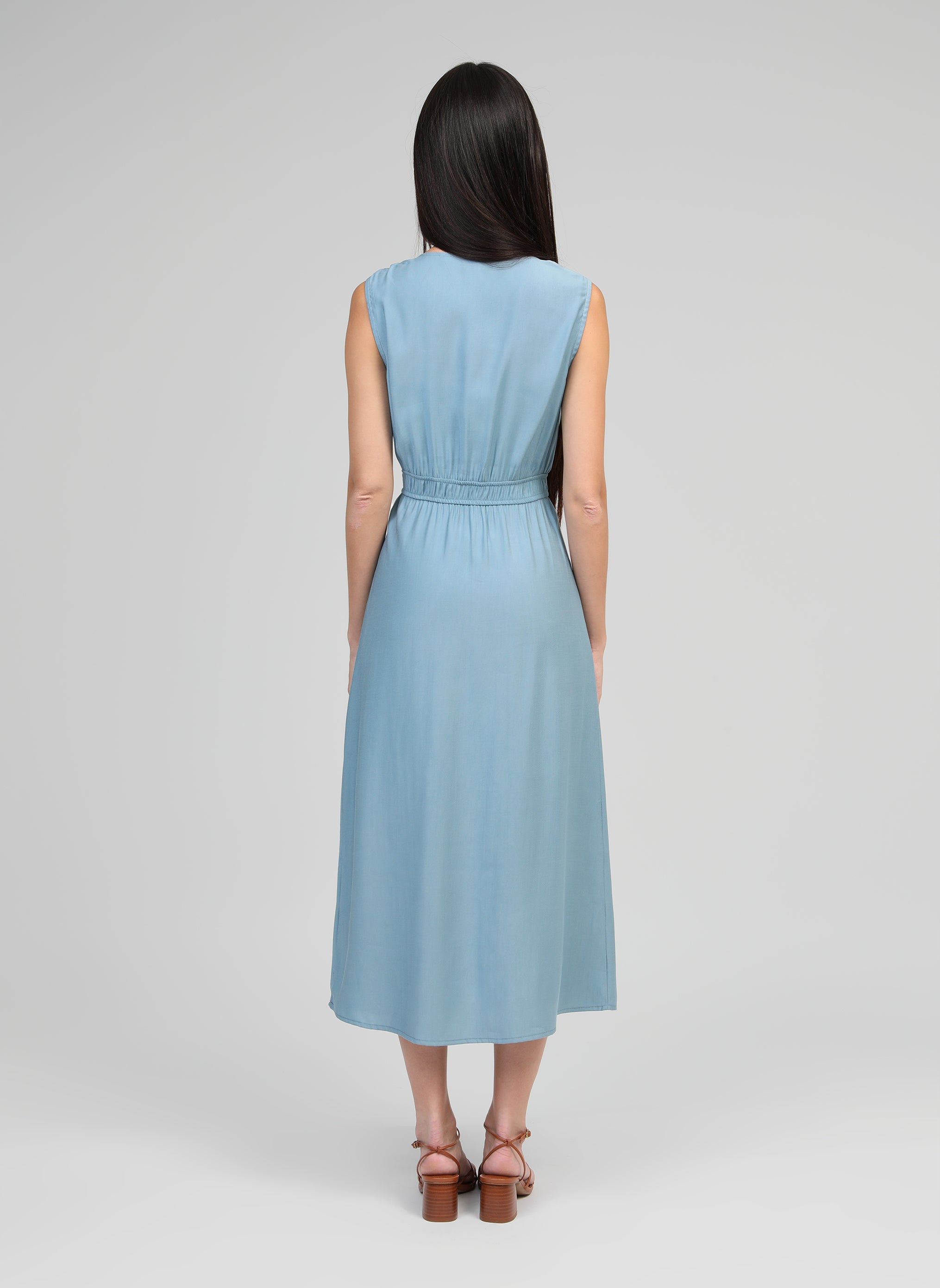 MIDI MALOUISE sky dress