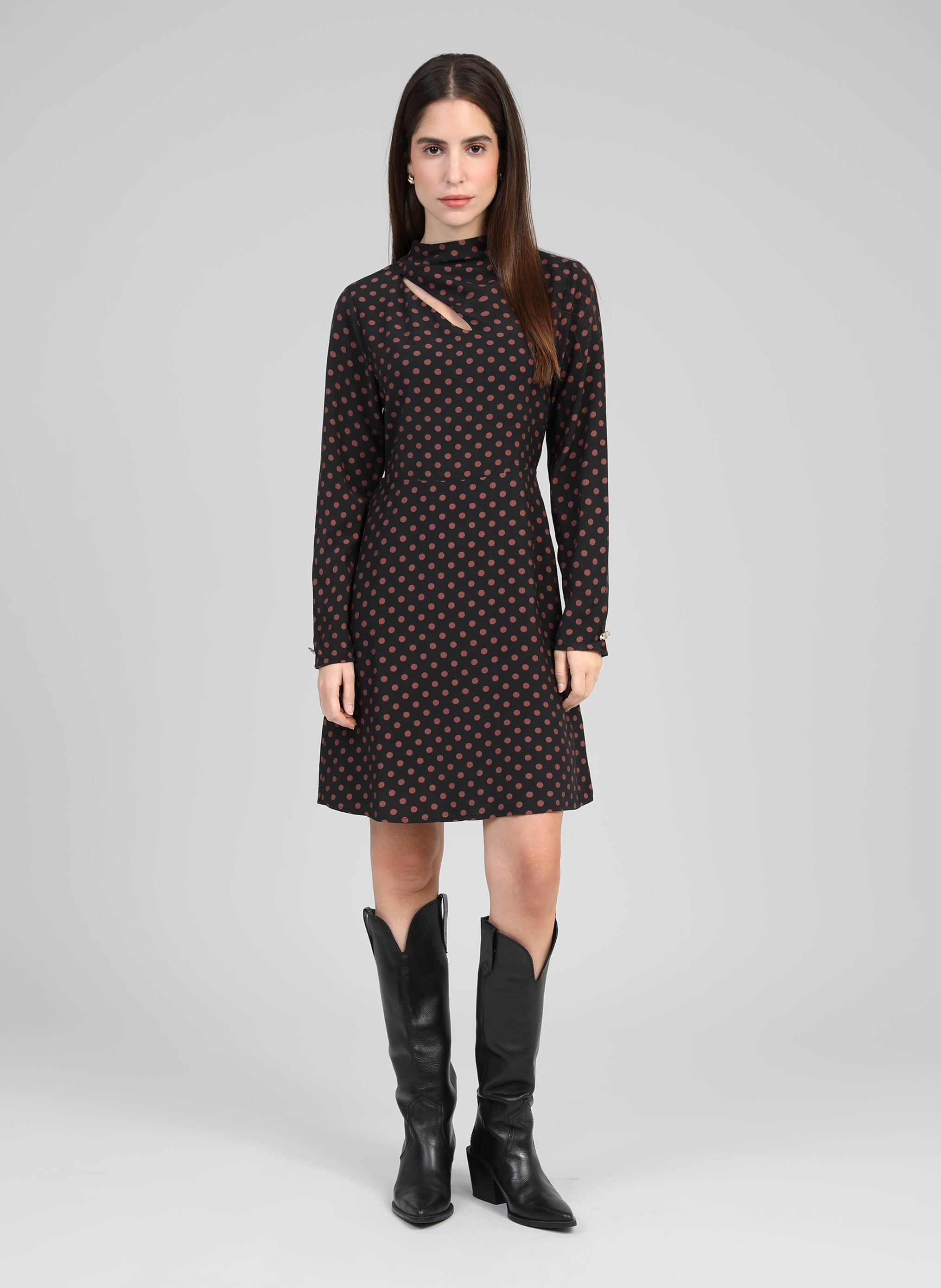 ROBE COURTE MALUKA palinto marron