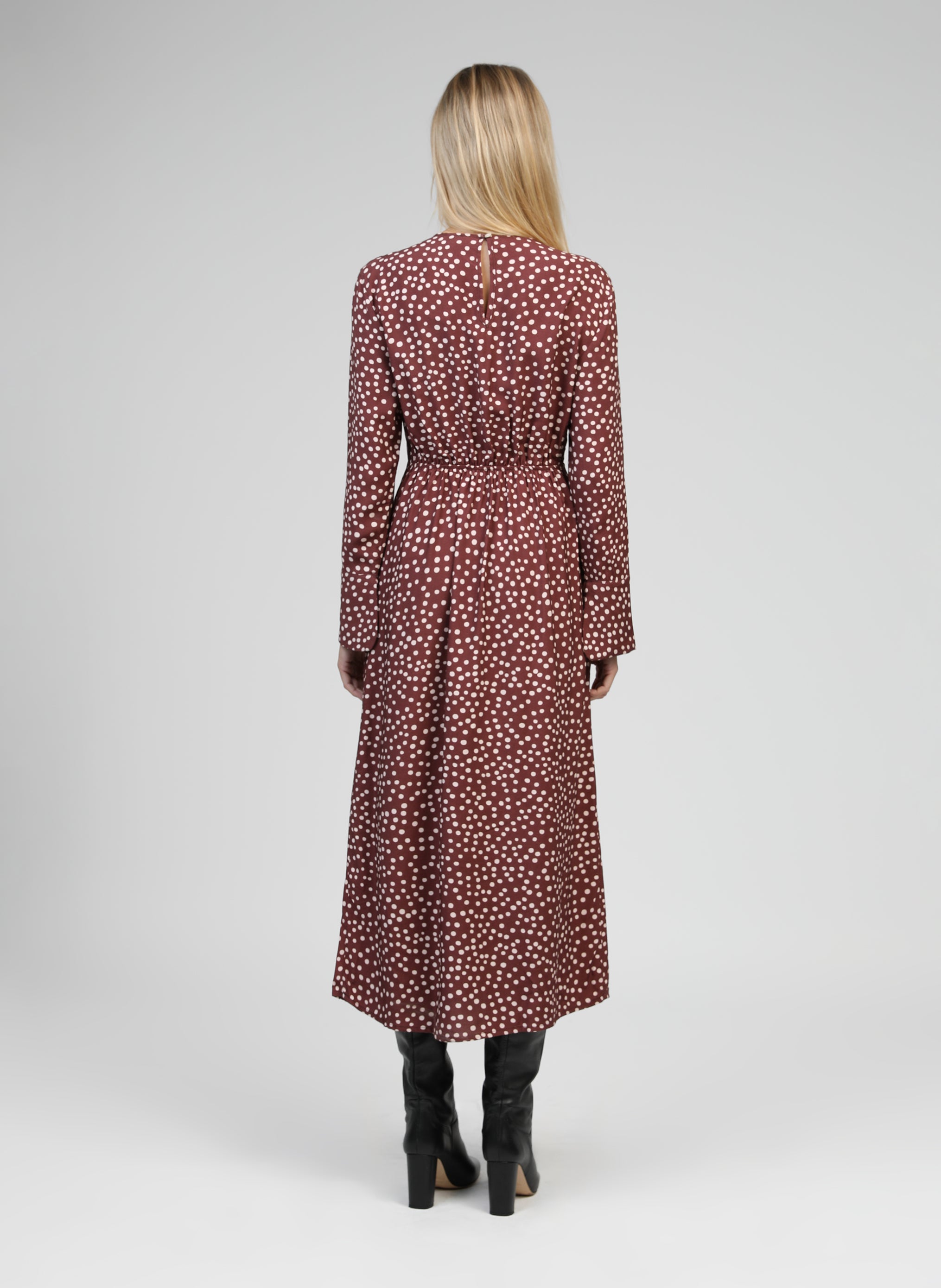 ROBE MIDI MASELMA jakaranda choco