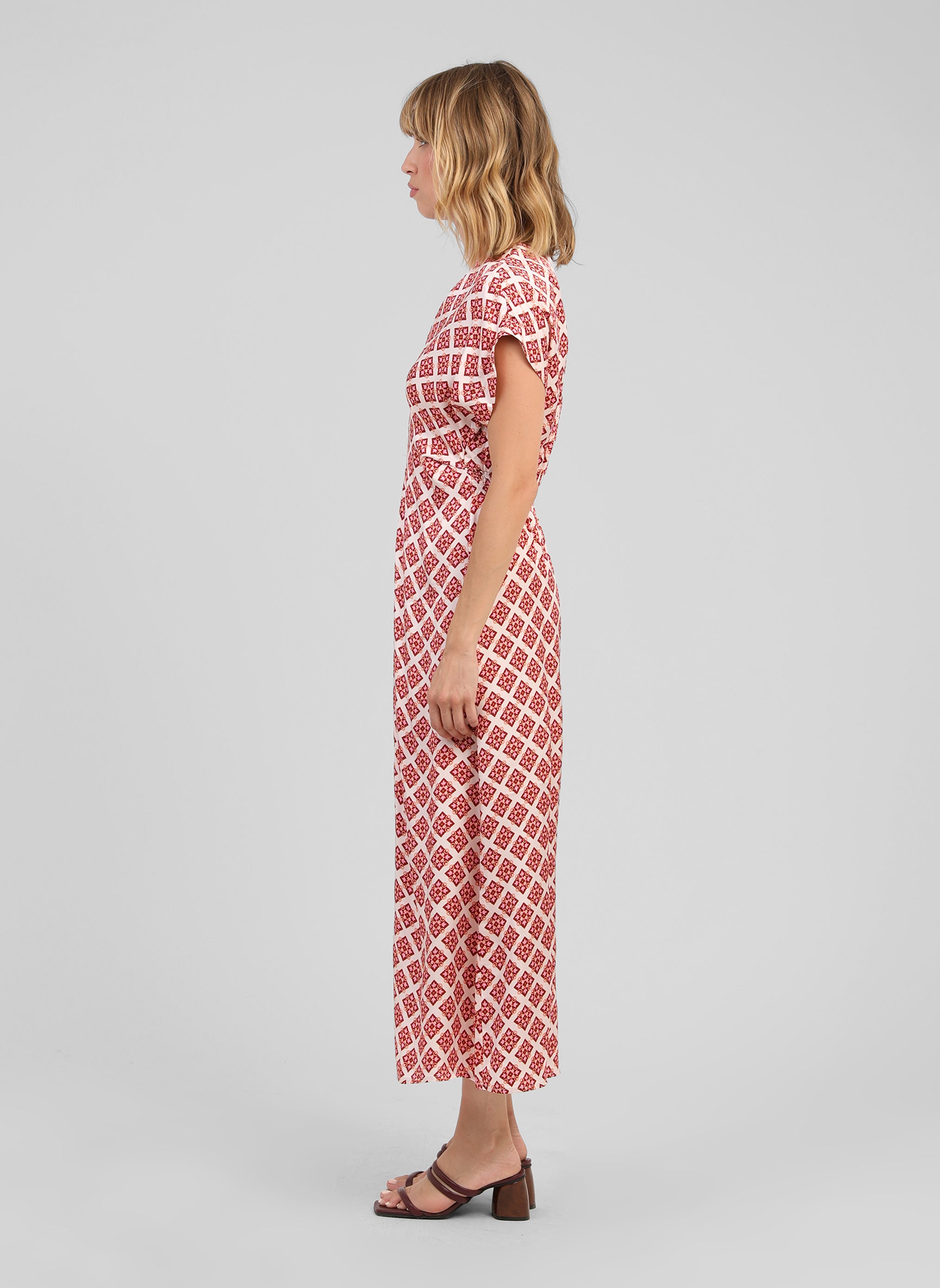 MAURANE MIDI DRESS, Pirimini, Ecru