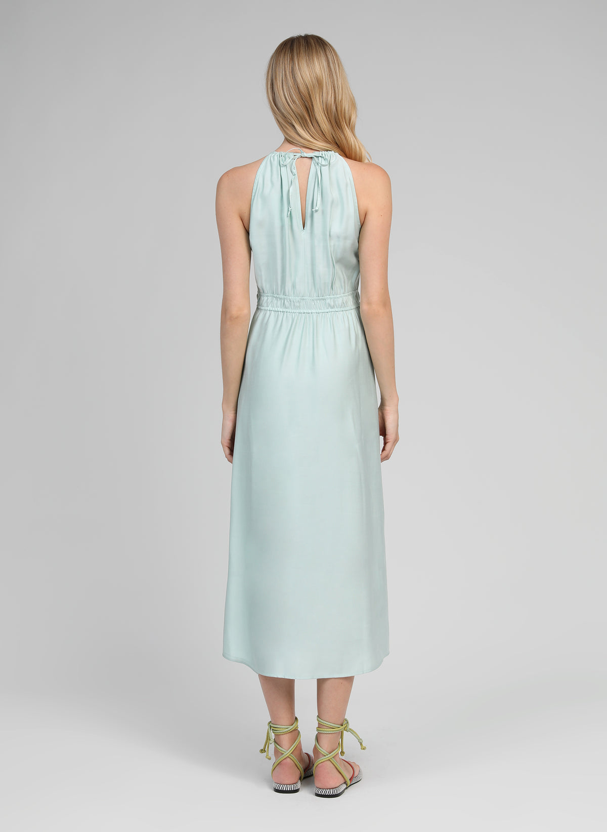 MENDALY celadon MIDI DRESS