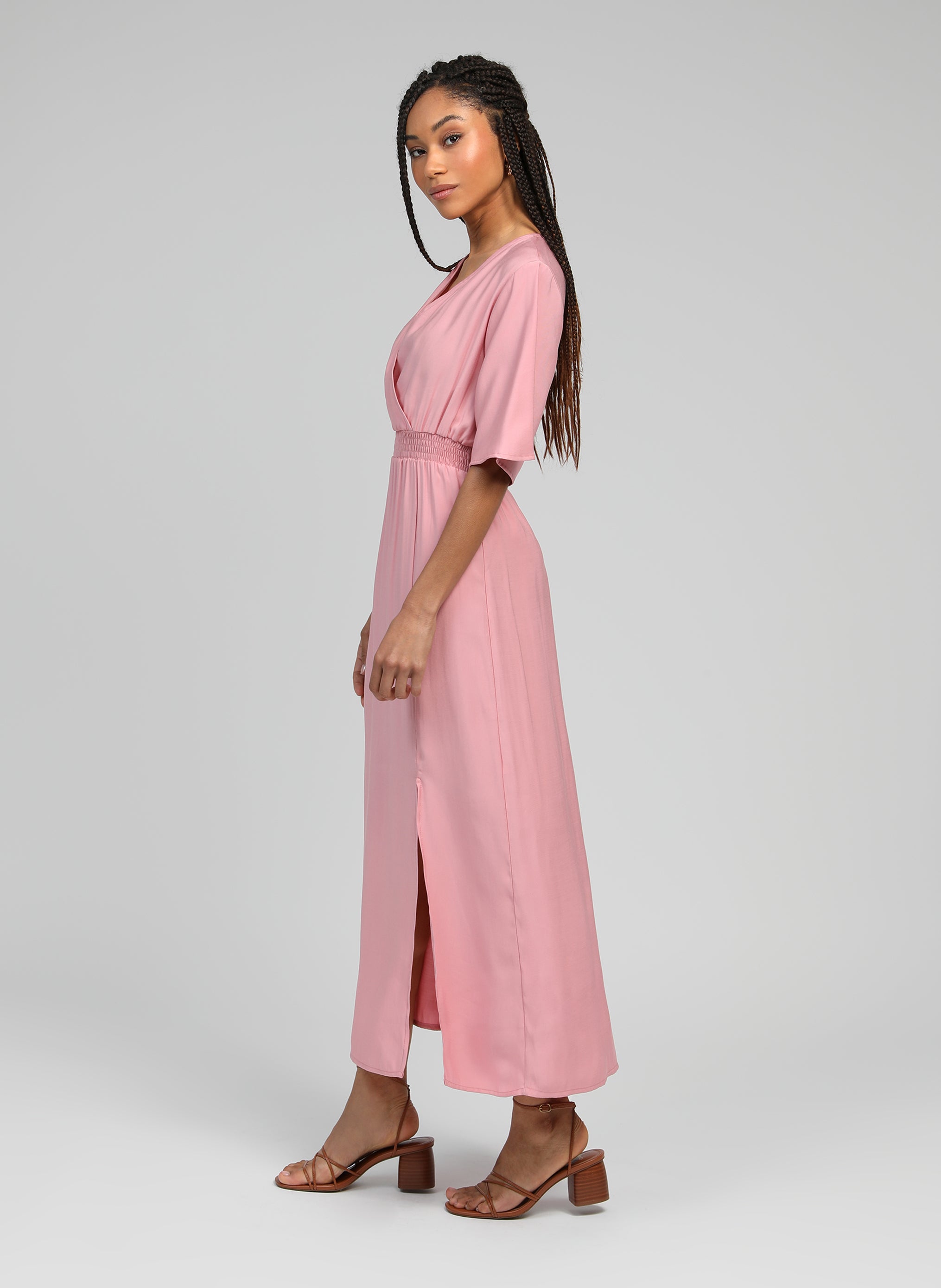 ROBE MIDI MESUN rose