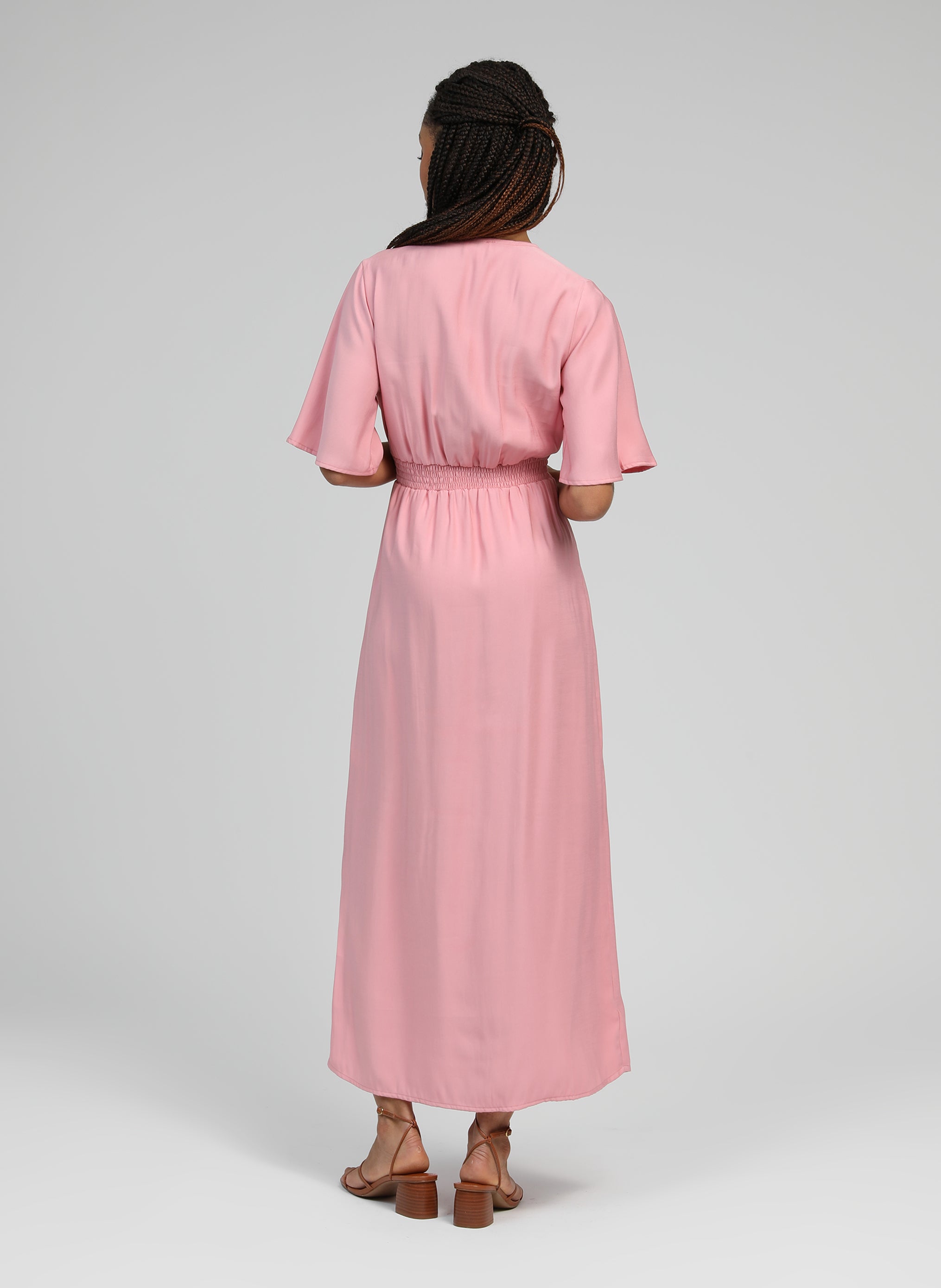 ROBE MIDI MESUN rose