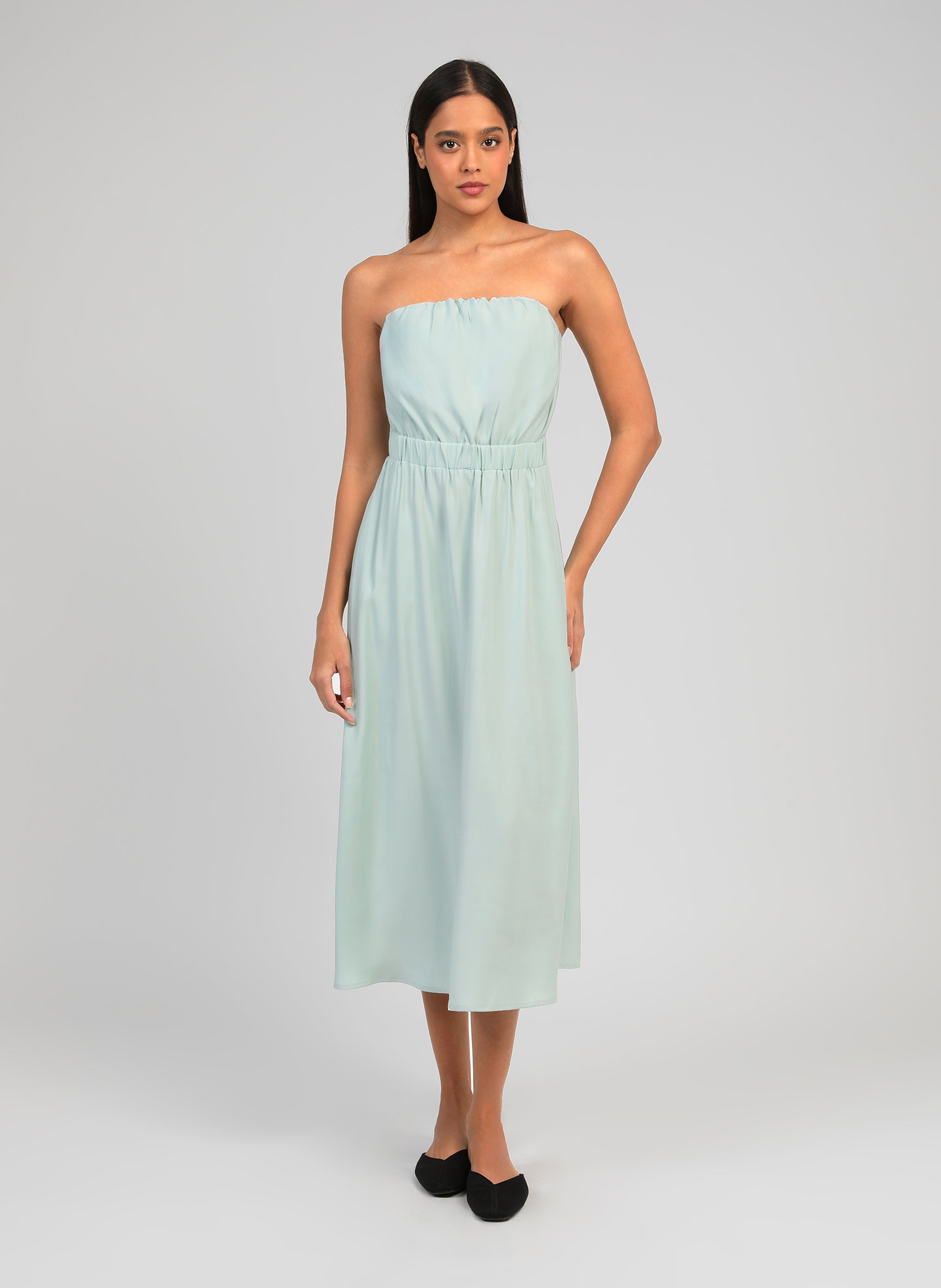 ROBE LONGUE MILIKA celadon
