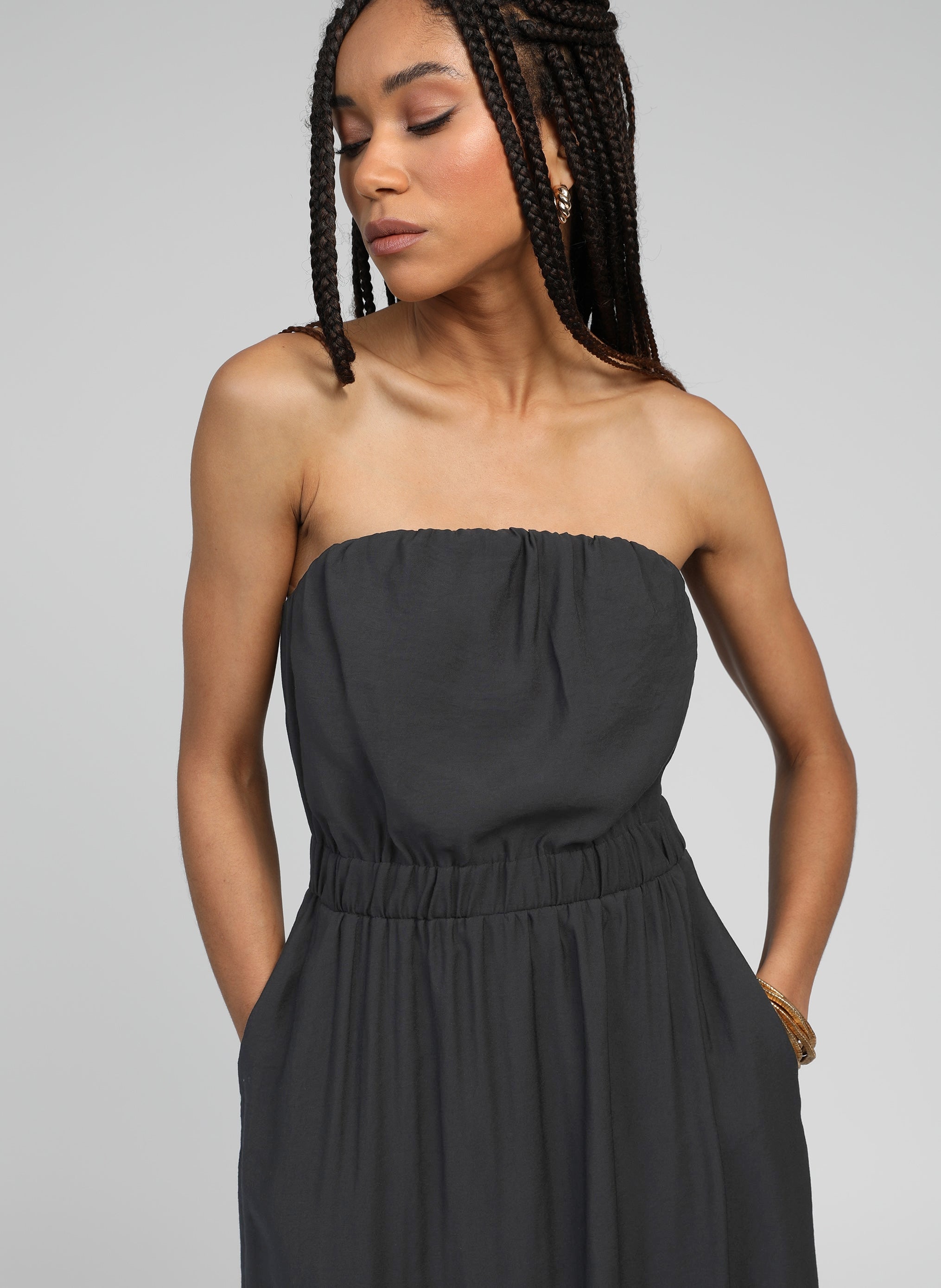 ROBE LONGUE MILIKO carbone