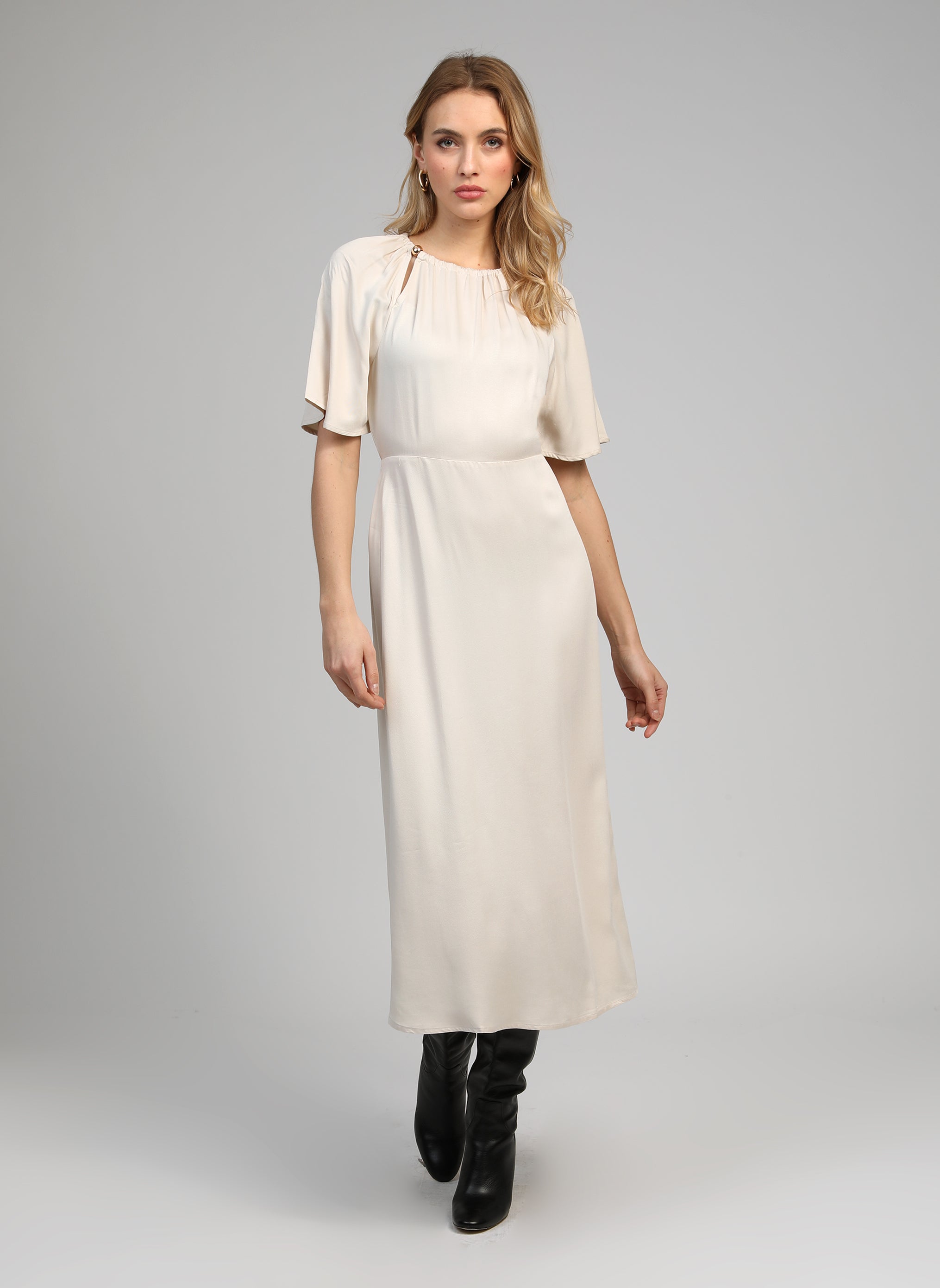 ROBE LONGUE MORIANA ecru