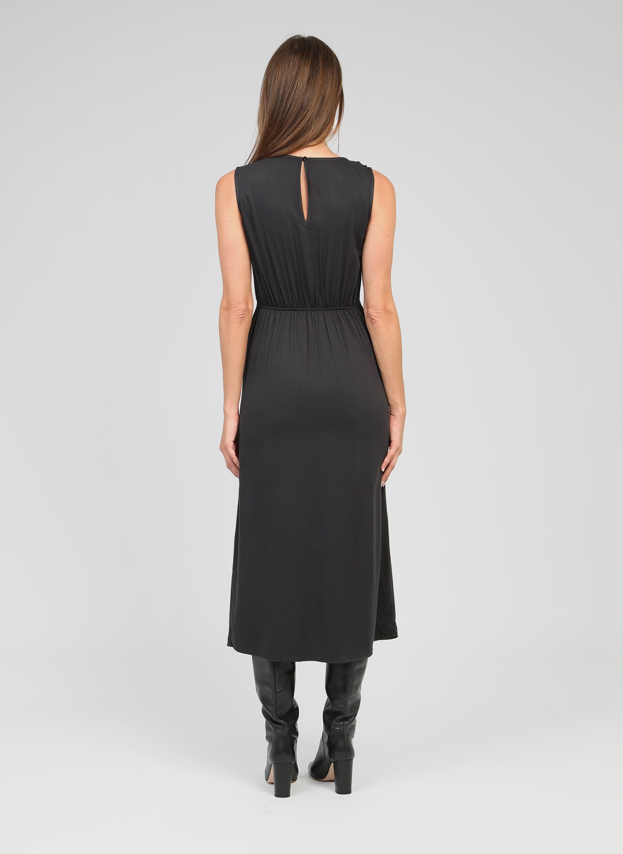 ROBE MIDI MYSTRAL carbone