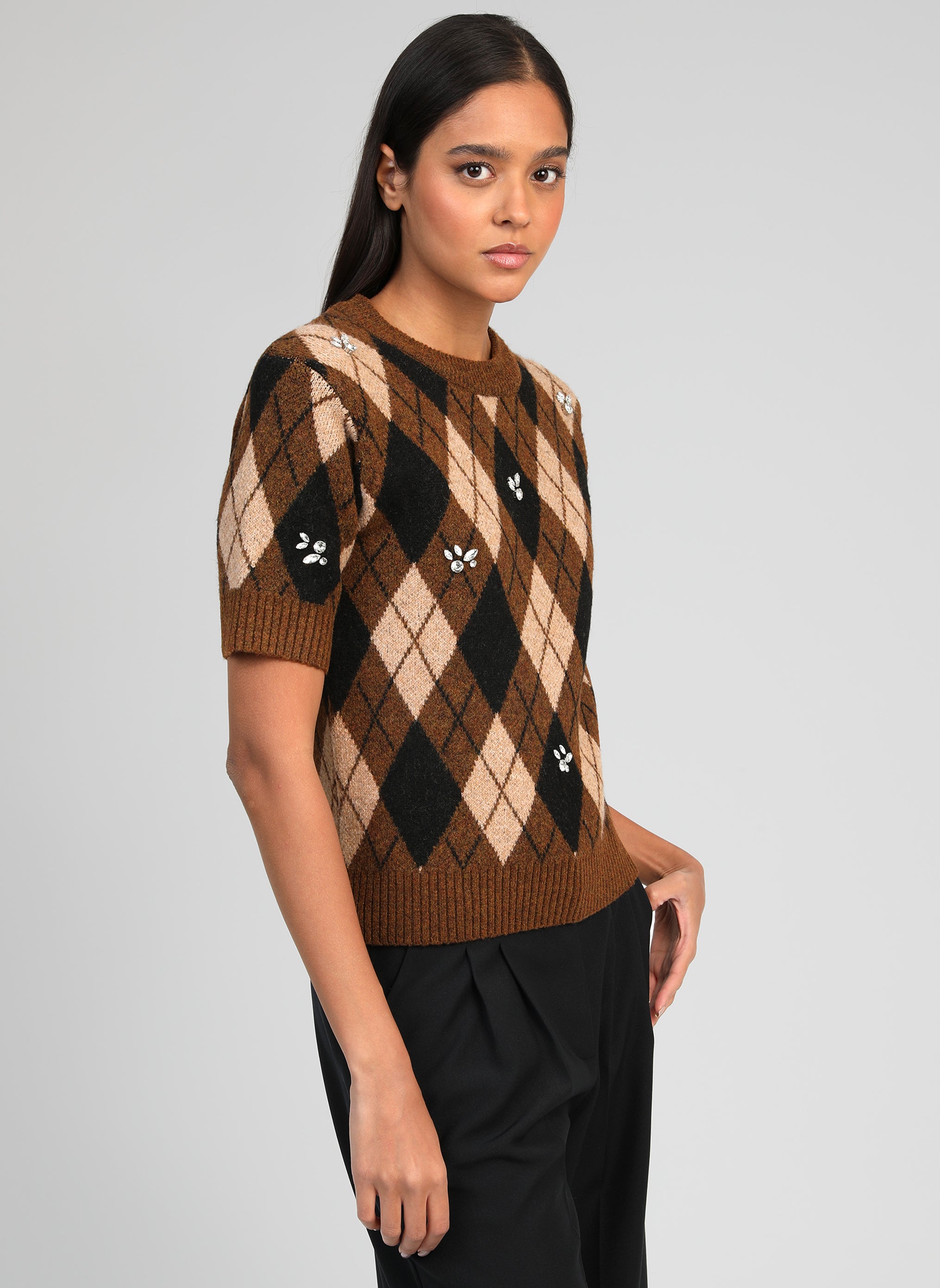 PULL NADRIANA marron