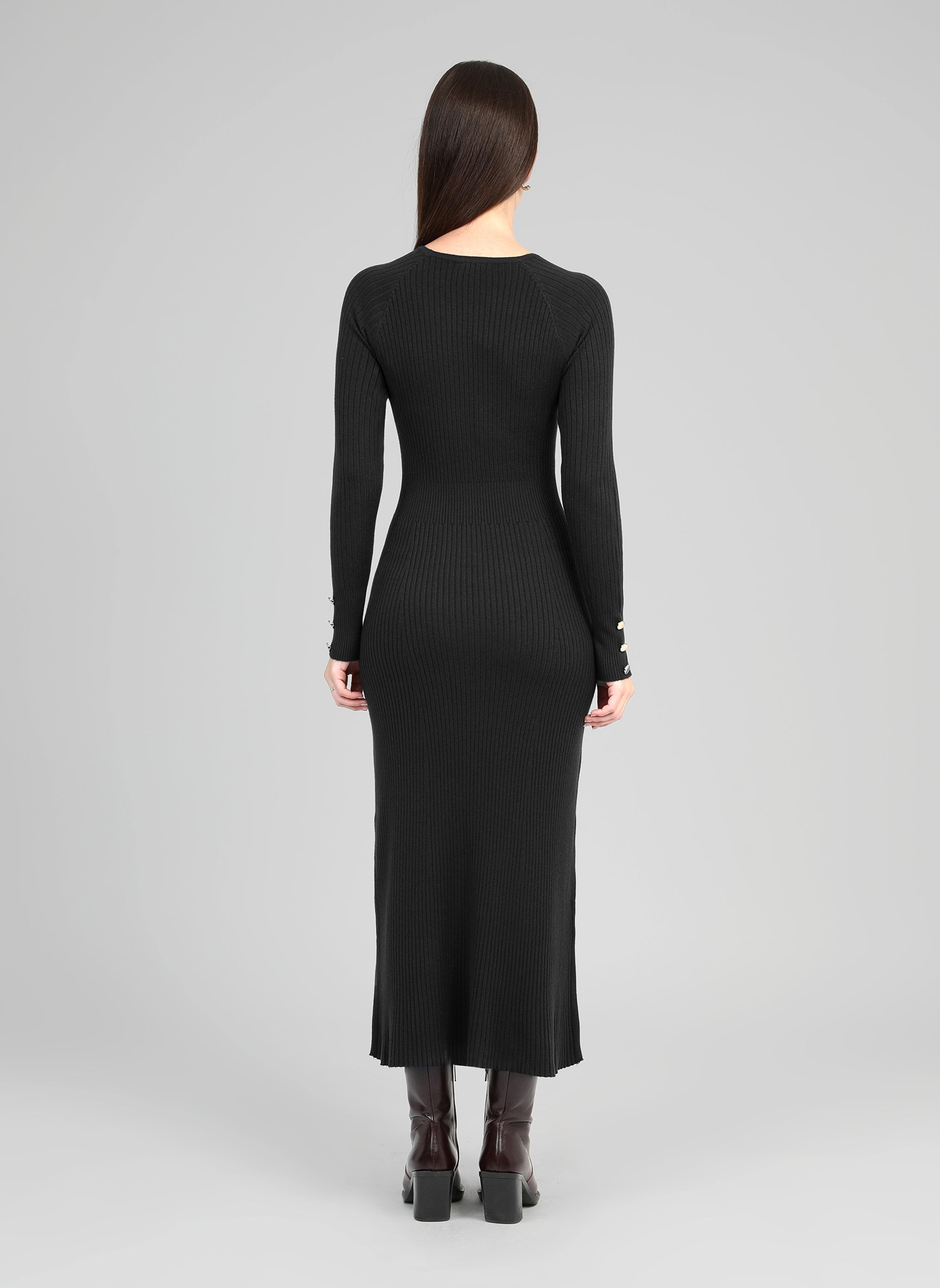 ROBE MIDI NAKA noir