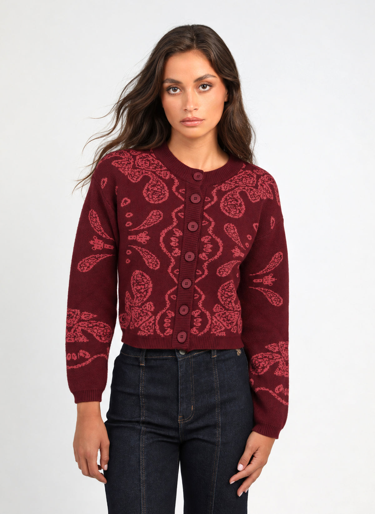 PULL NAYANA grenat