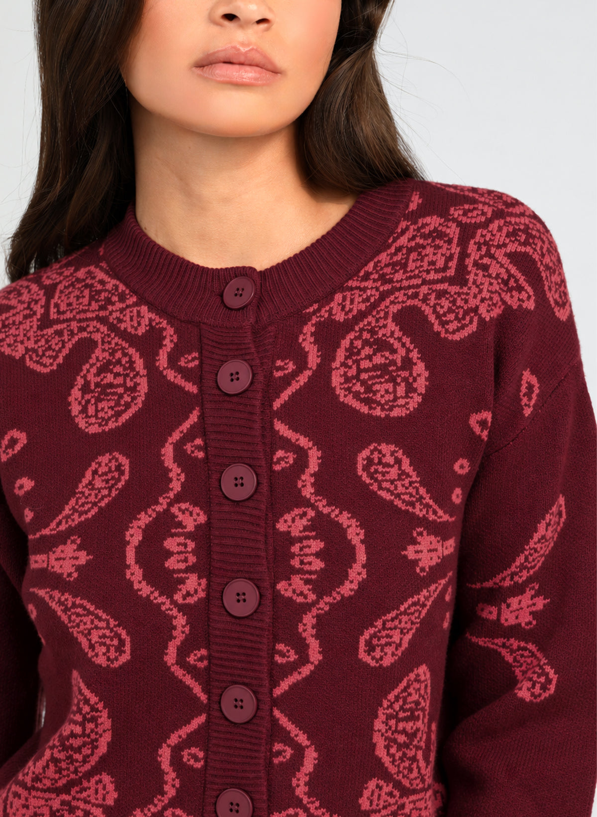 PULL NAYANA grenat