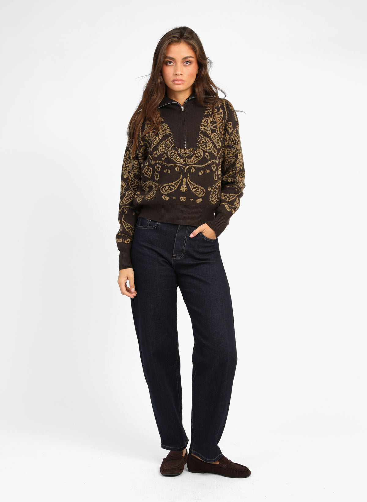 NELLO Sweater, Coffee
