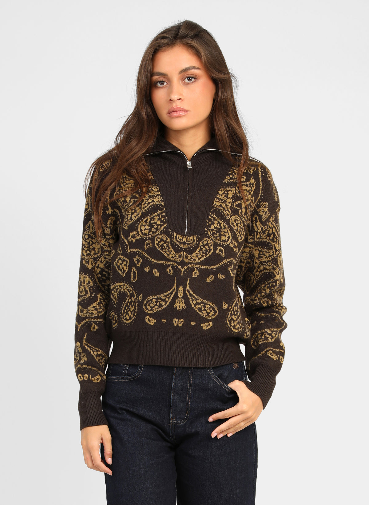 NELLO Sweater, Coffee