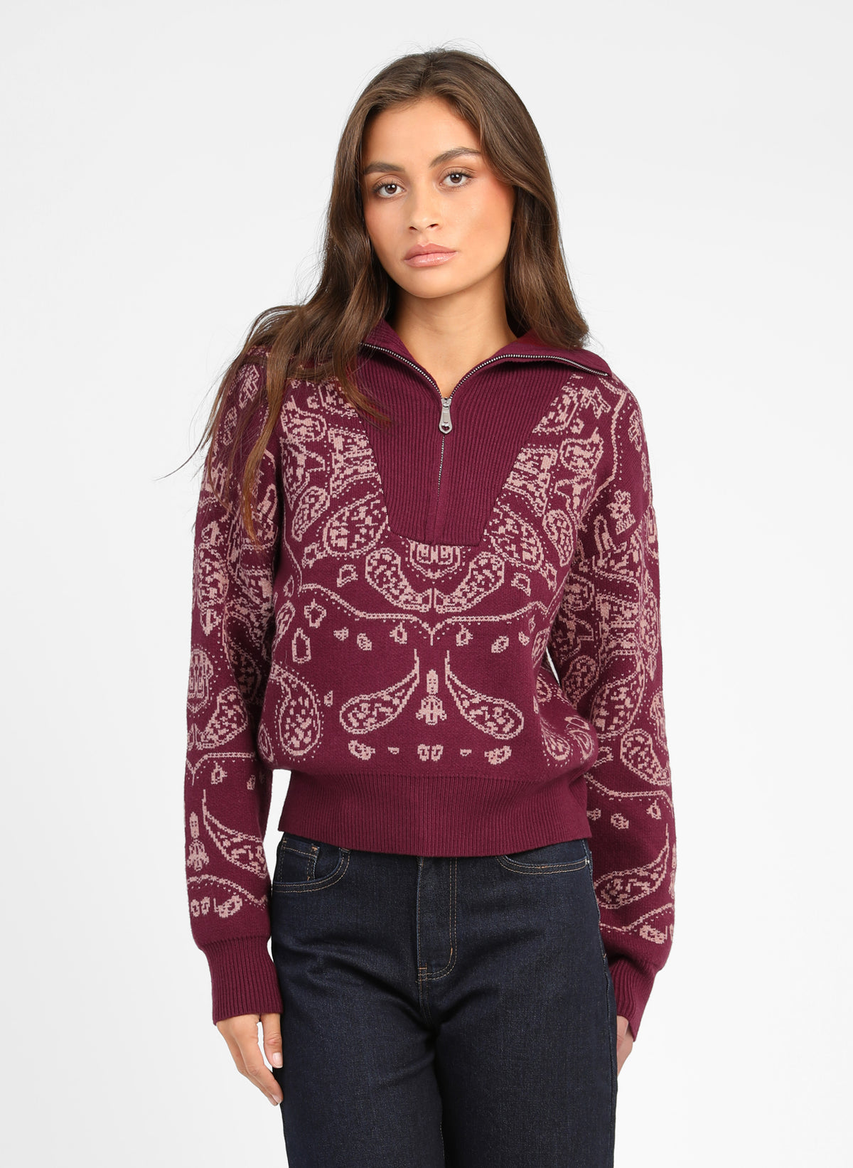 PULL NELLO grenat