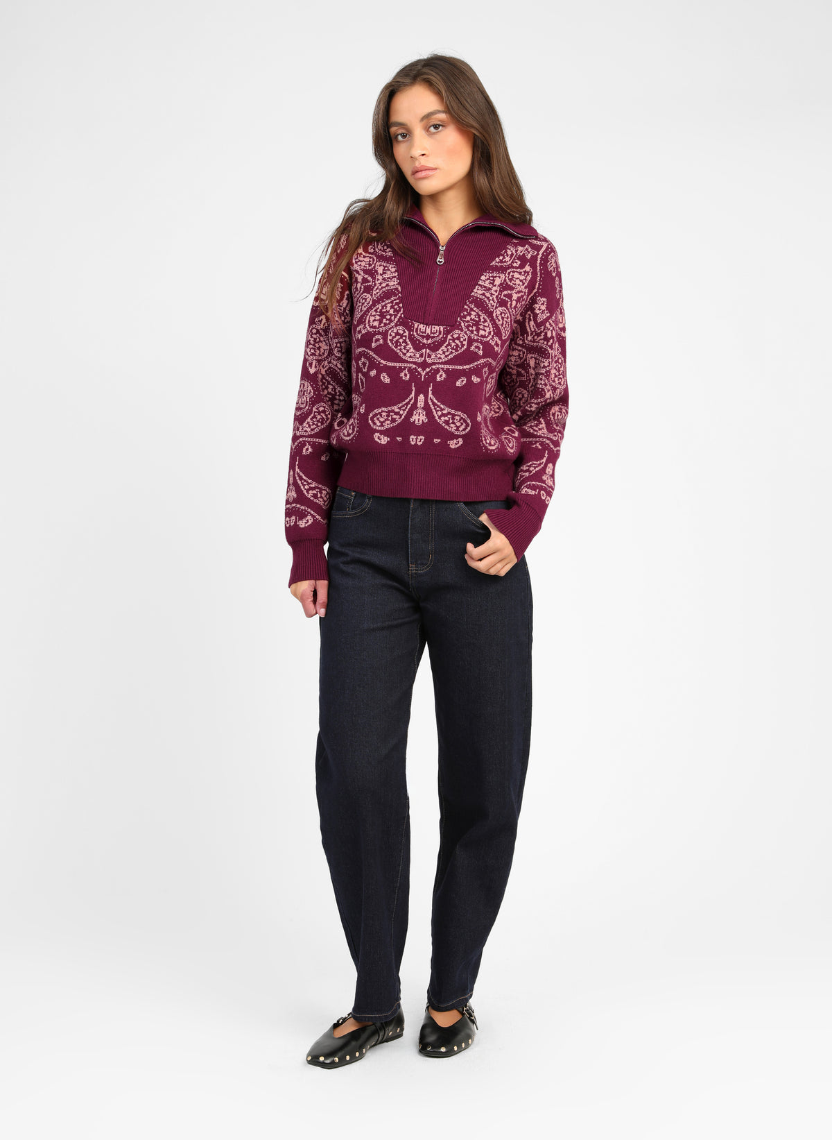 PULL NELLO grenat