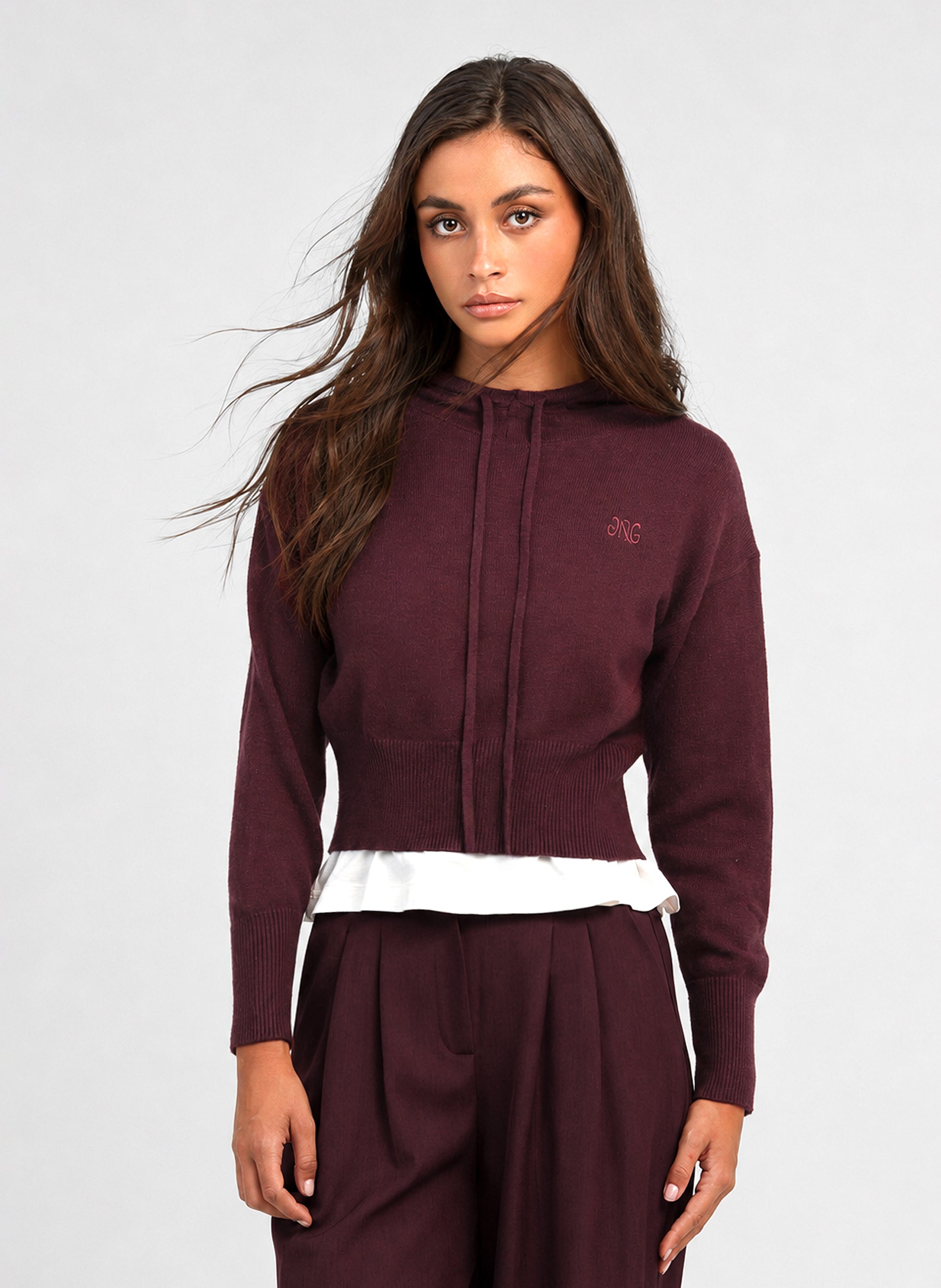 NERIA Sweater in Garnet