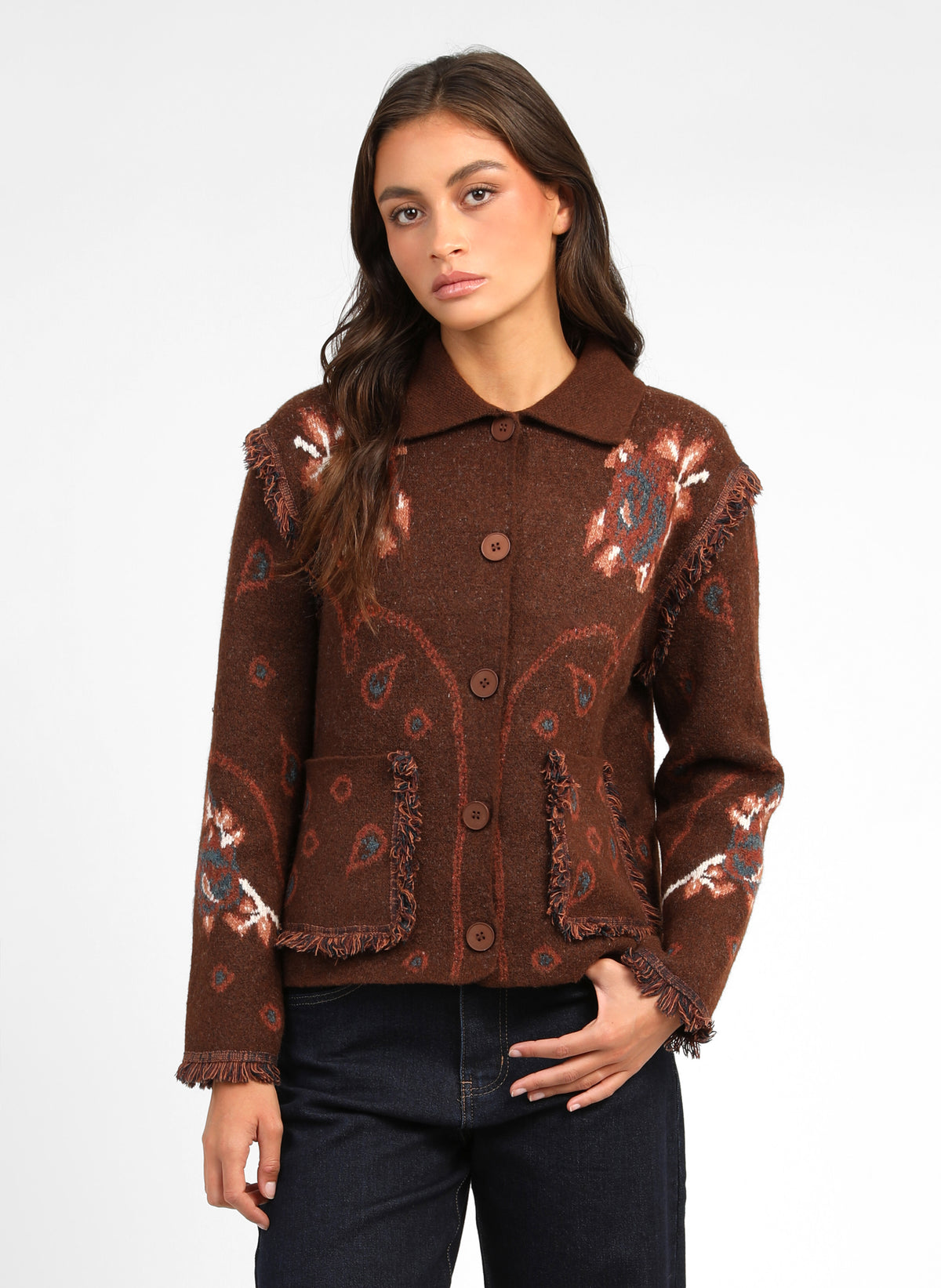 VESTE NESTY marron