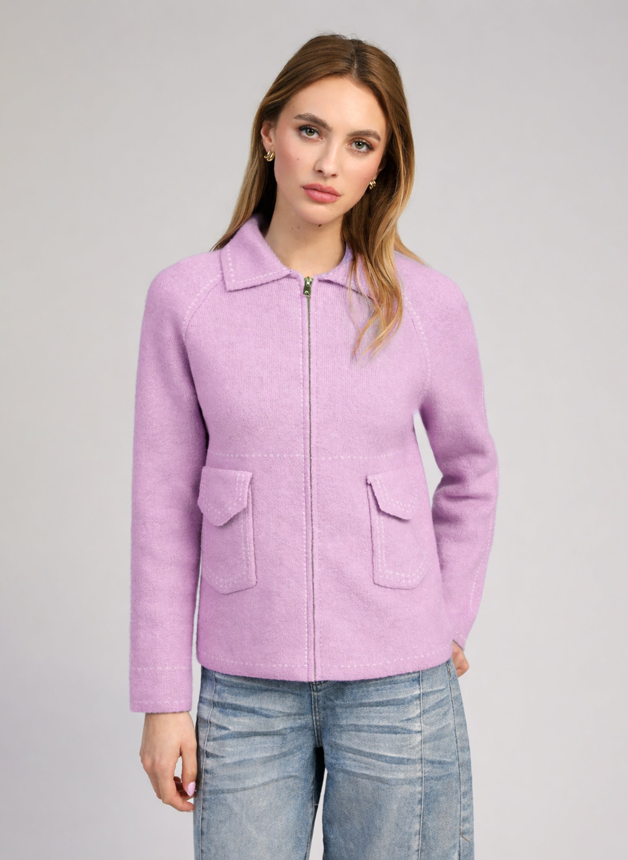 GILET NIBA lilas