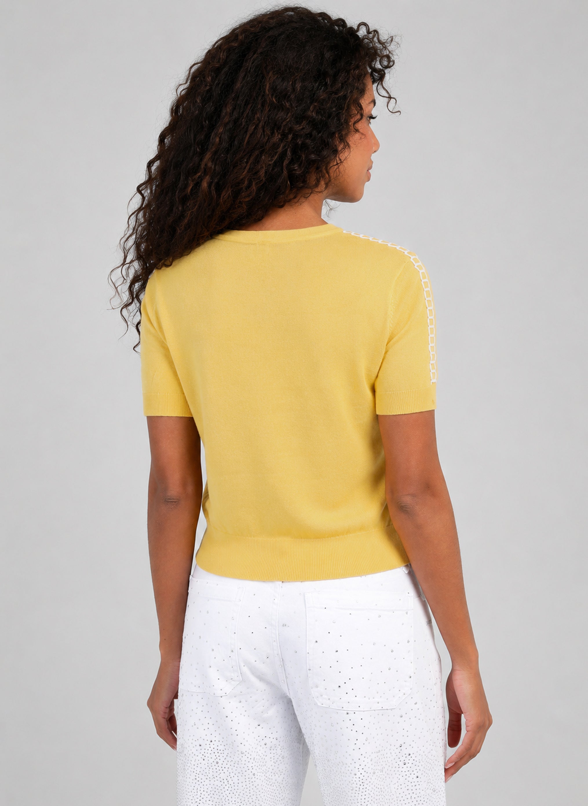 PULL NIKOLI jaune