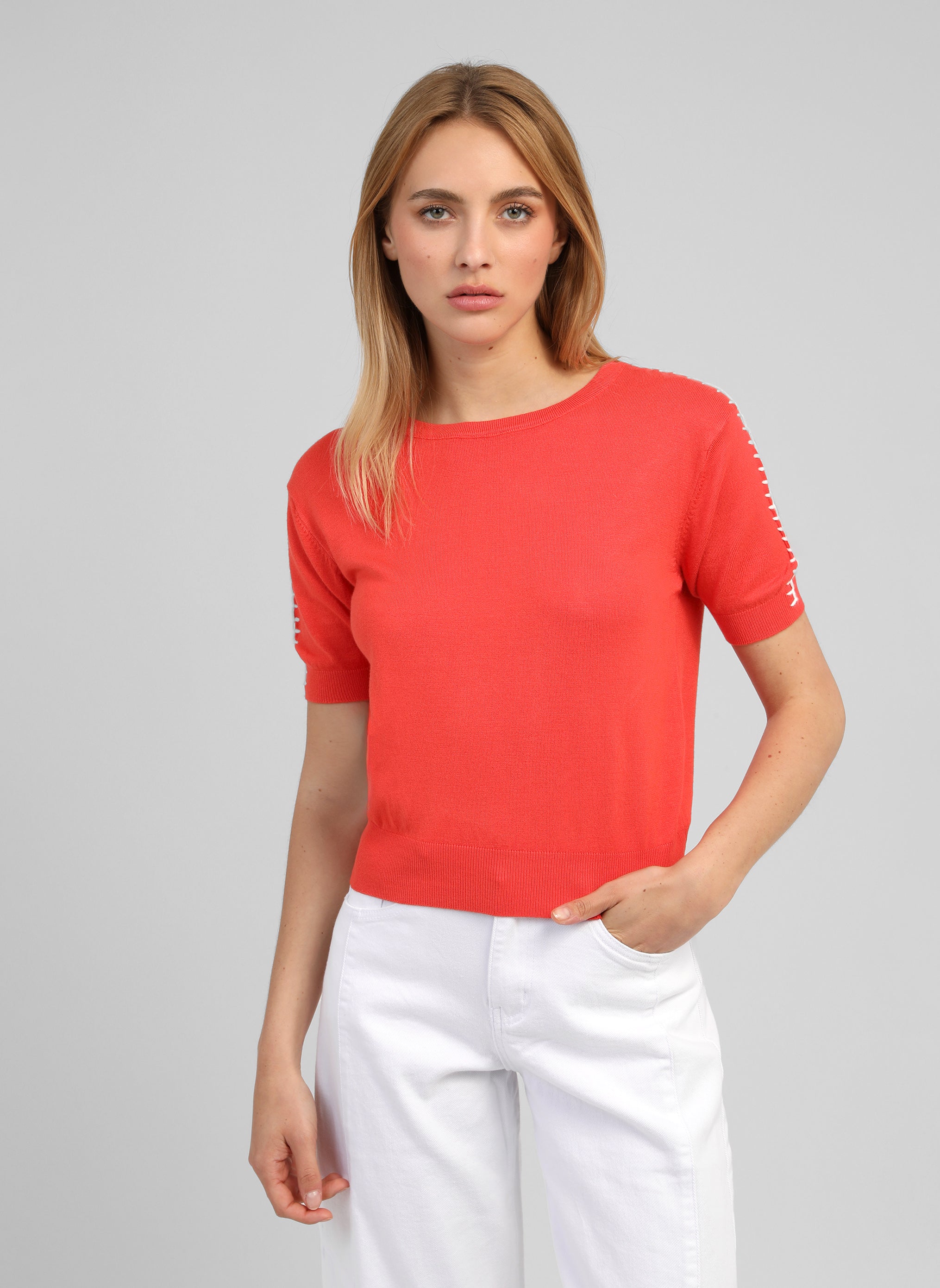 PULL NIKOLI coquelicot