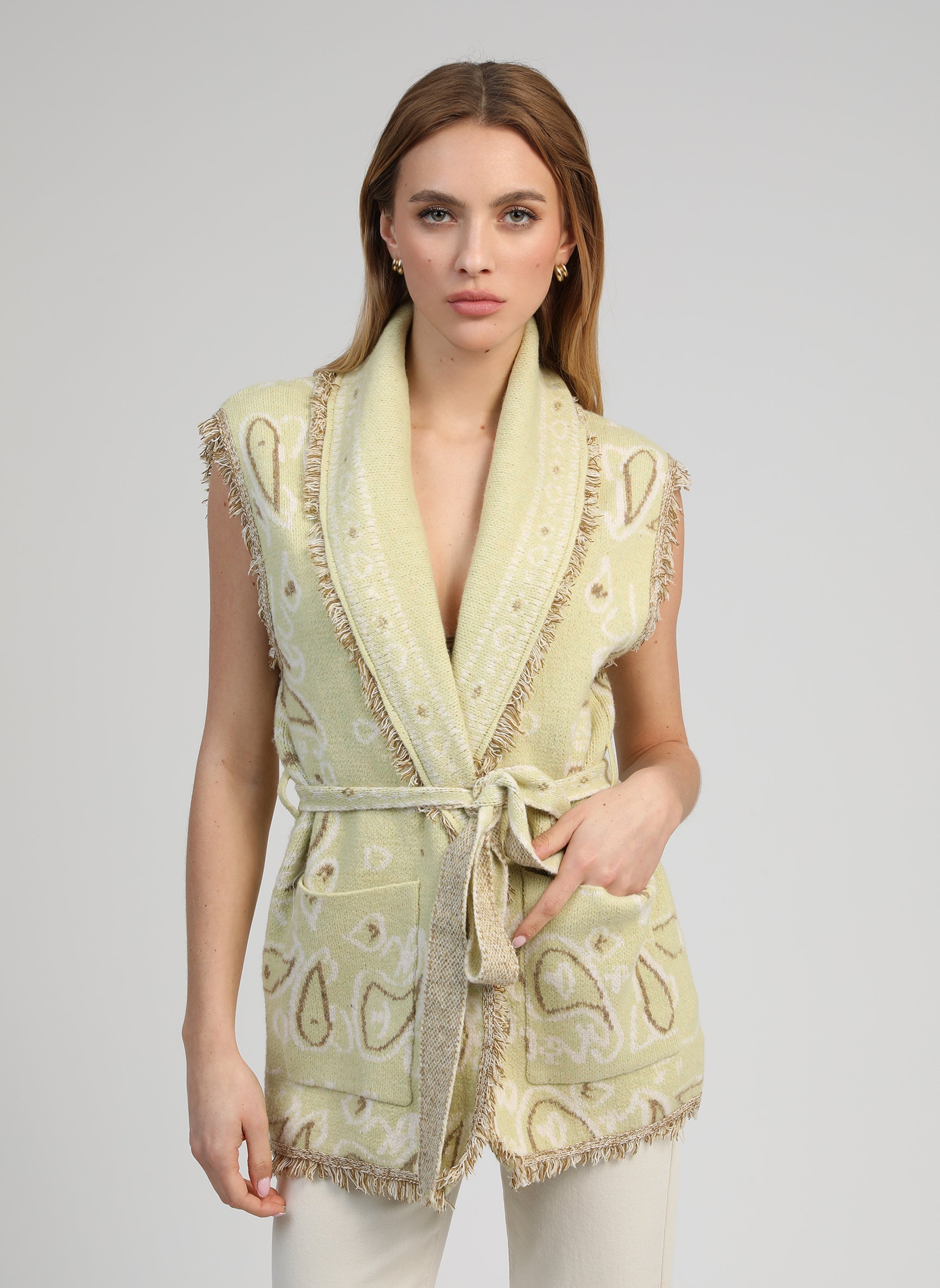 VESTE SANS MANCHES NINDI jaune