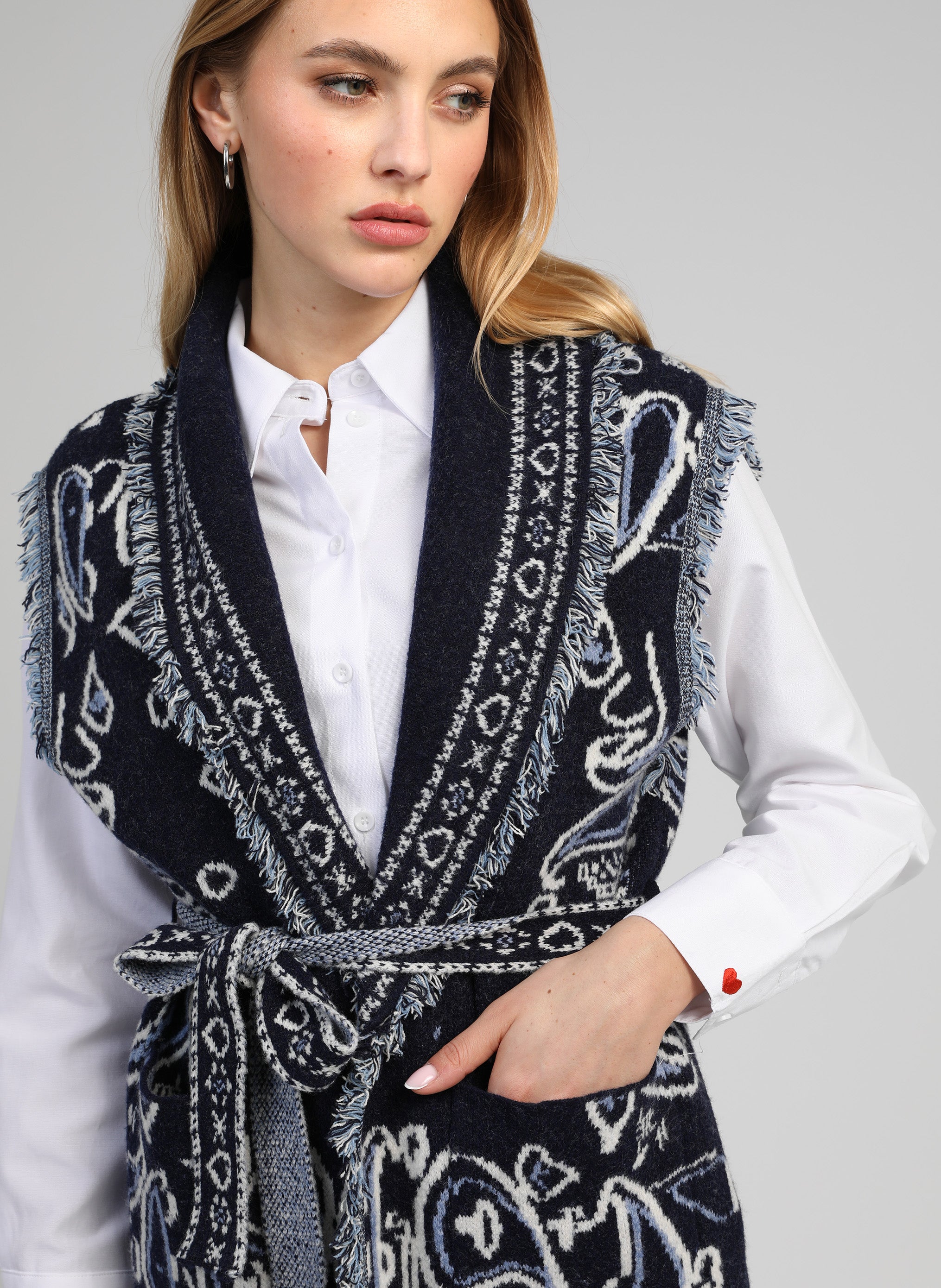 VESTE SANS MANCHES NINDI marine