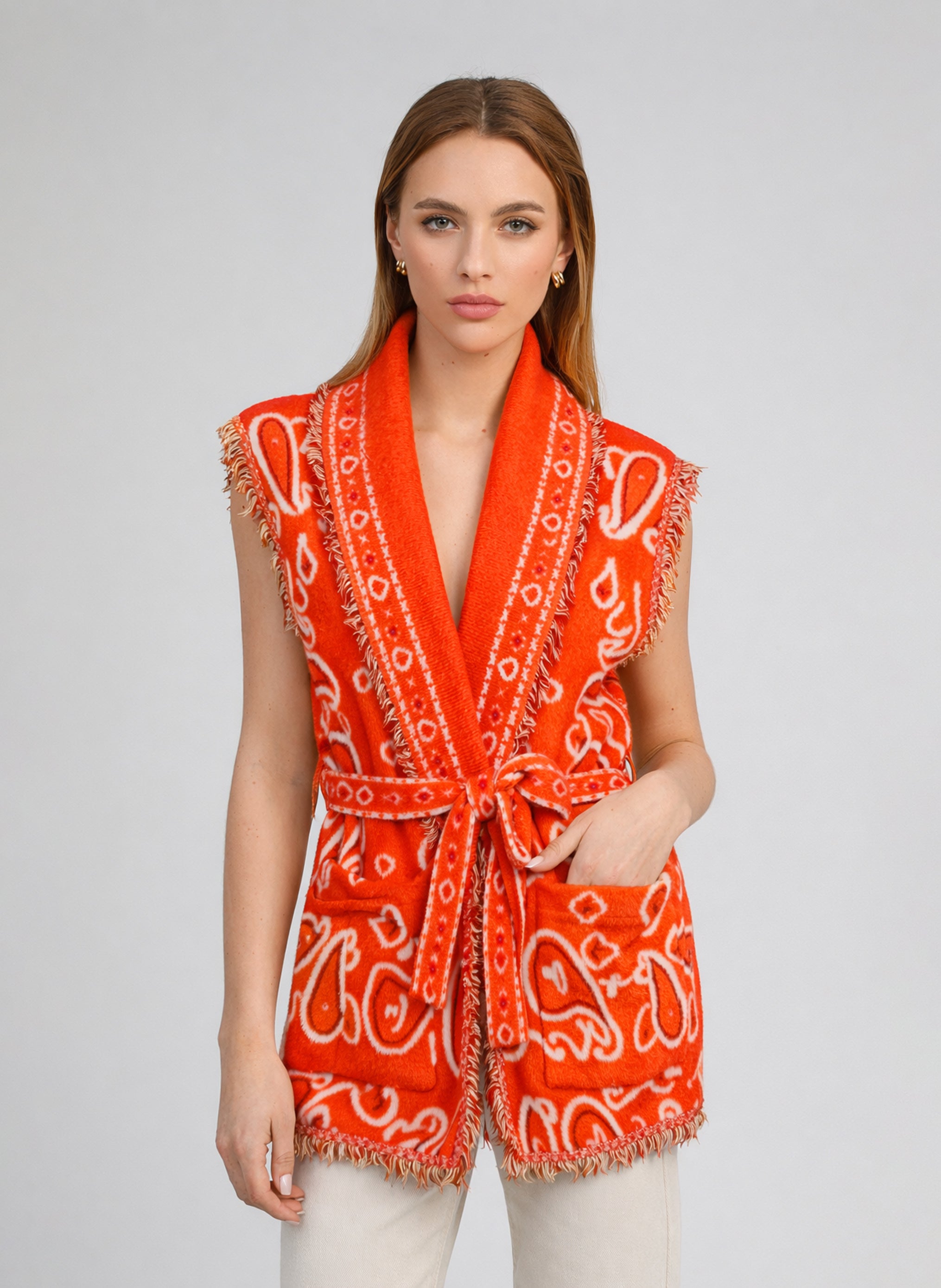 VESTE SANS MANCHES NINDI piment