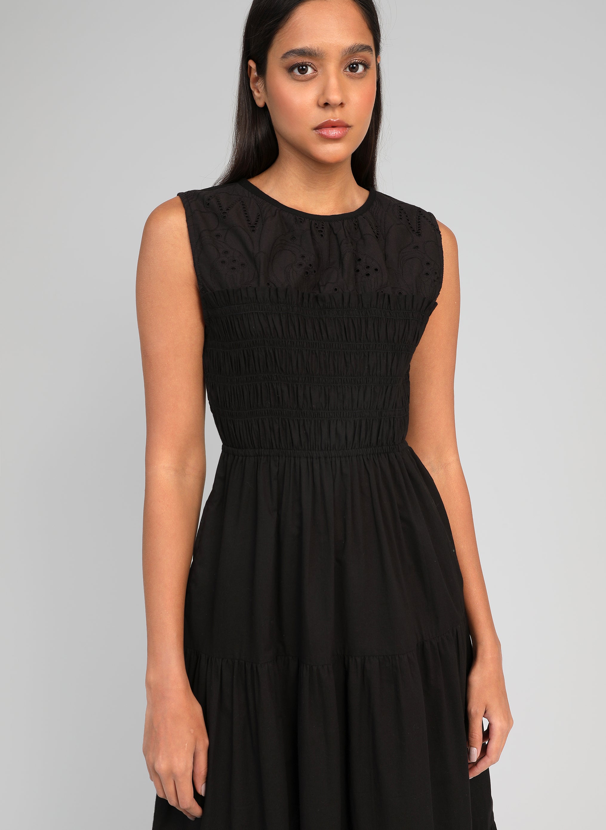 ROBE MIDI ODAMA noir