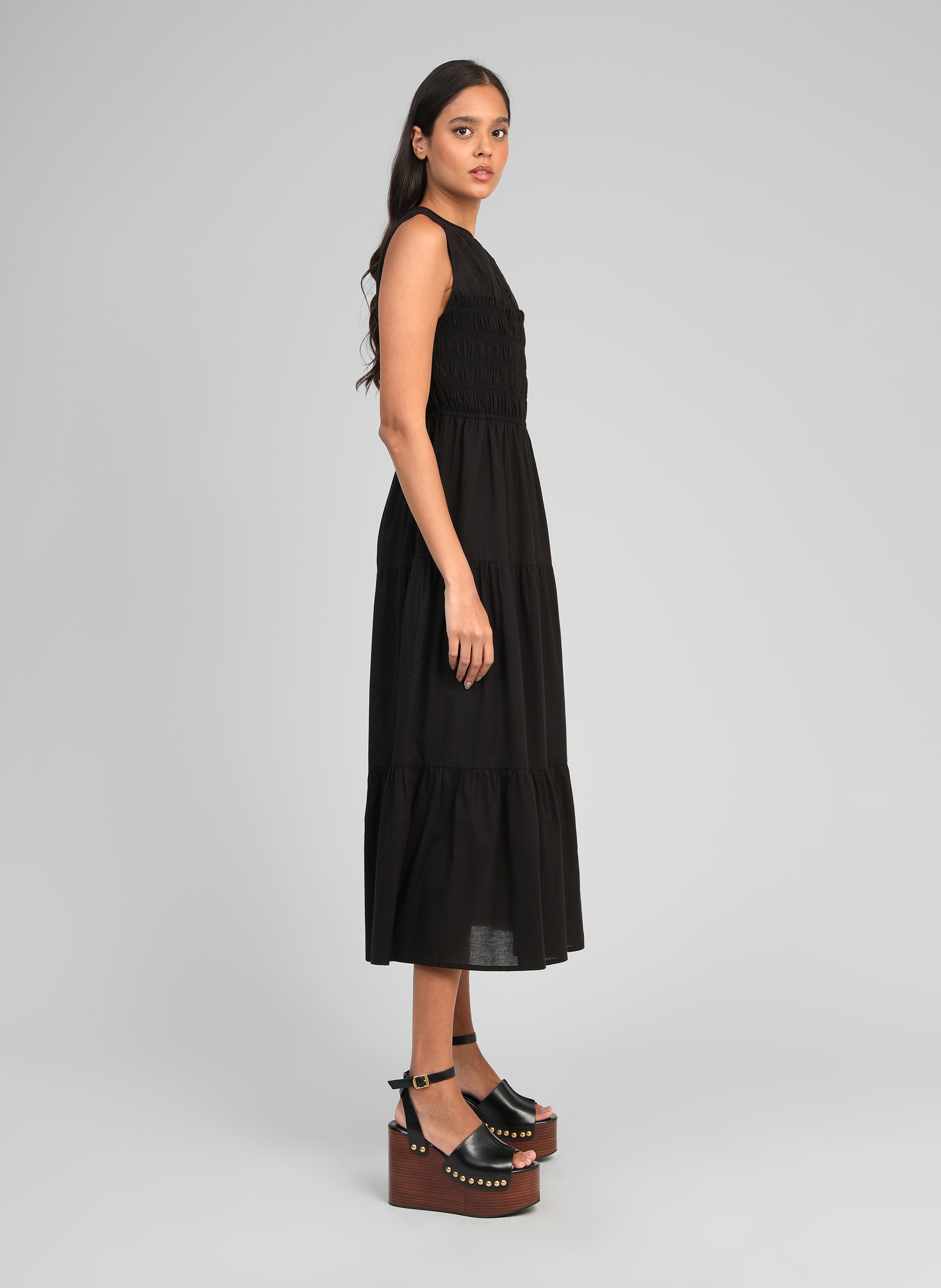 ROBE MIDI ODAMA noir