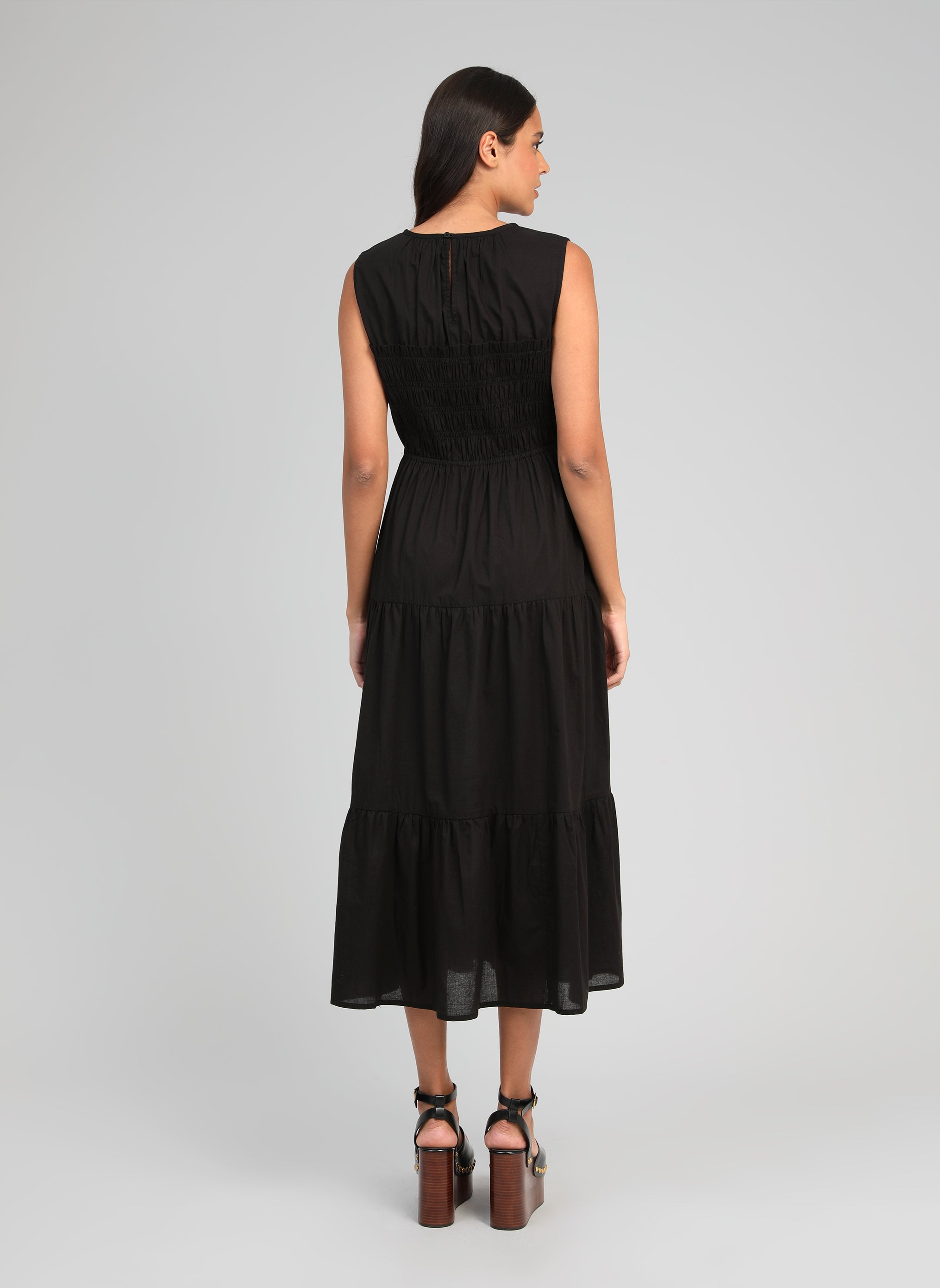 ROBE MIDI ODAMA noir
