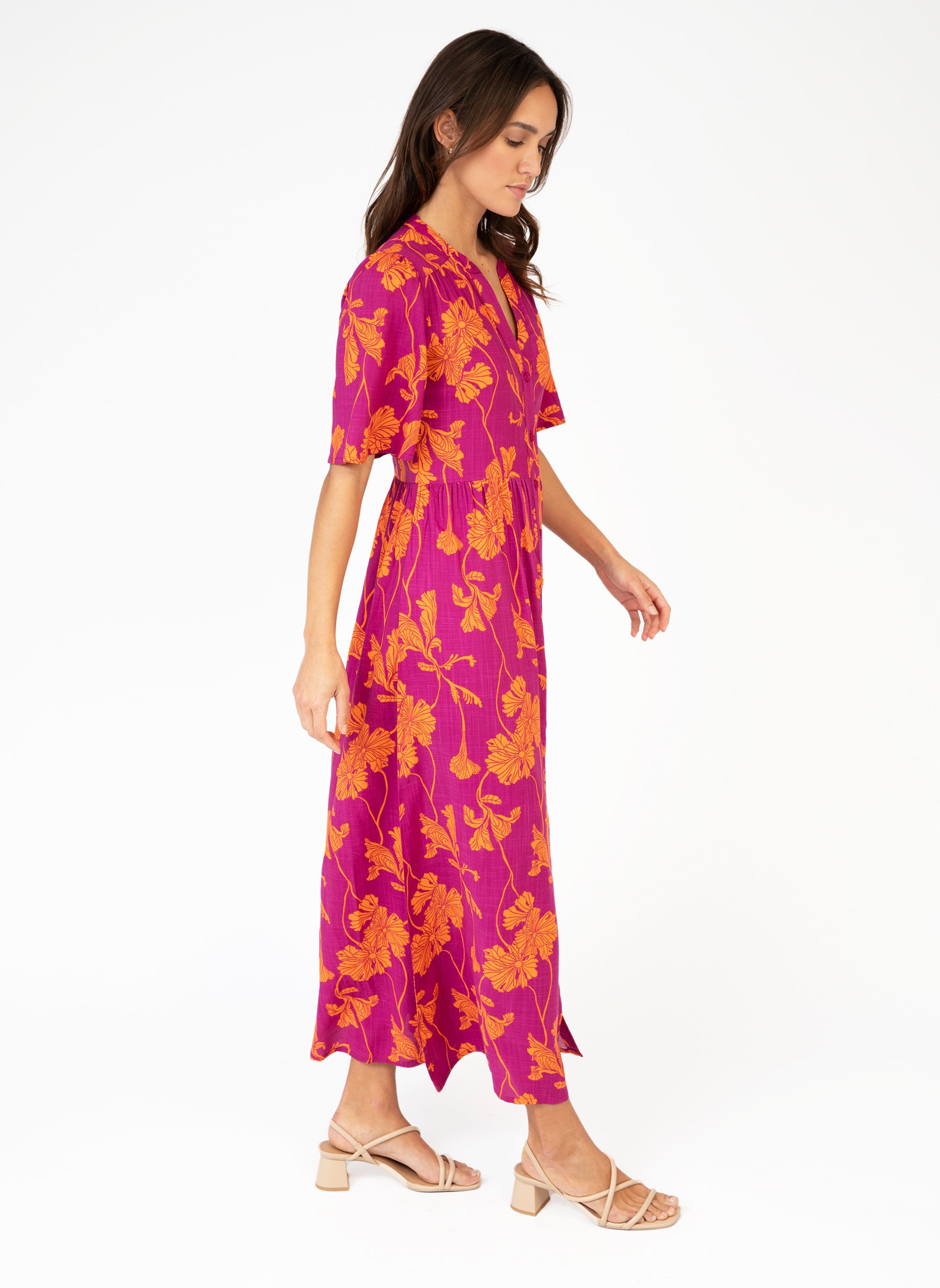 ROBE LONGUE ODEMARA tory violet