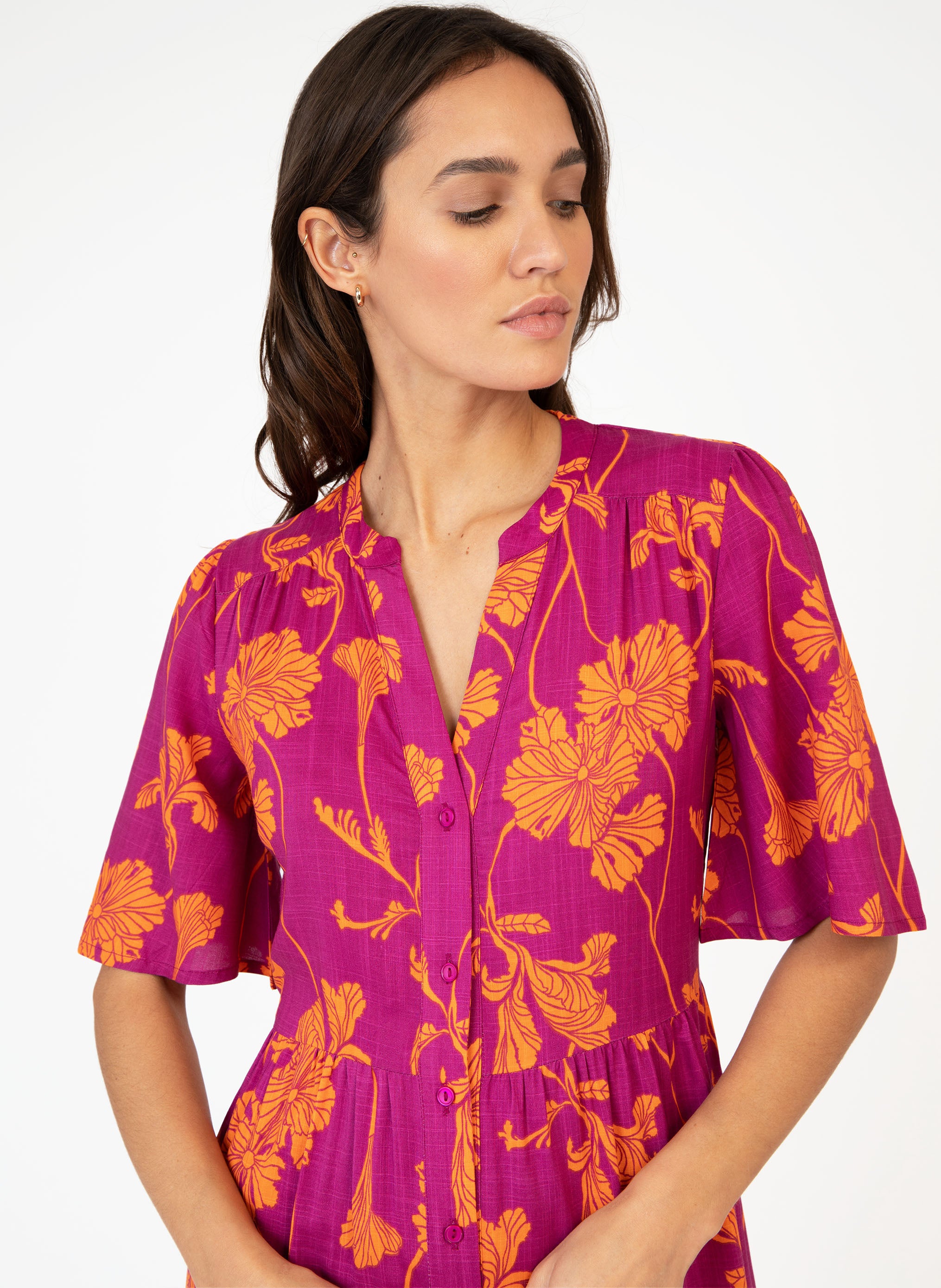 ROBE LONGUE ODEMARA tory violet