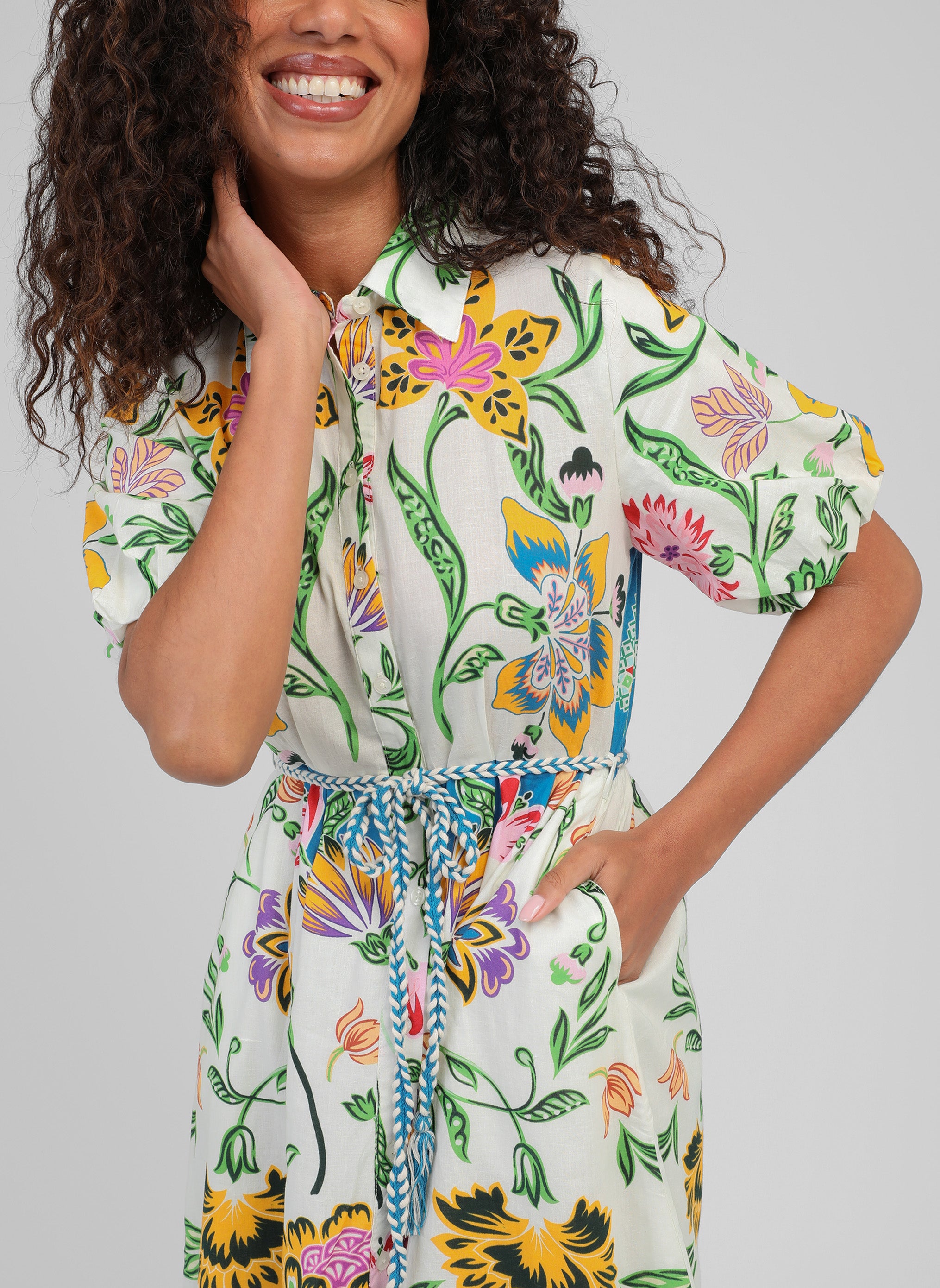 ROBE LONGUE ODOMINA florius multico