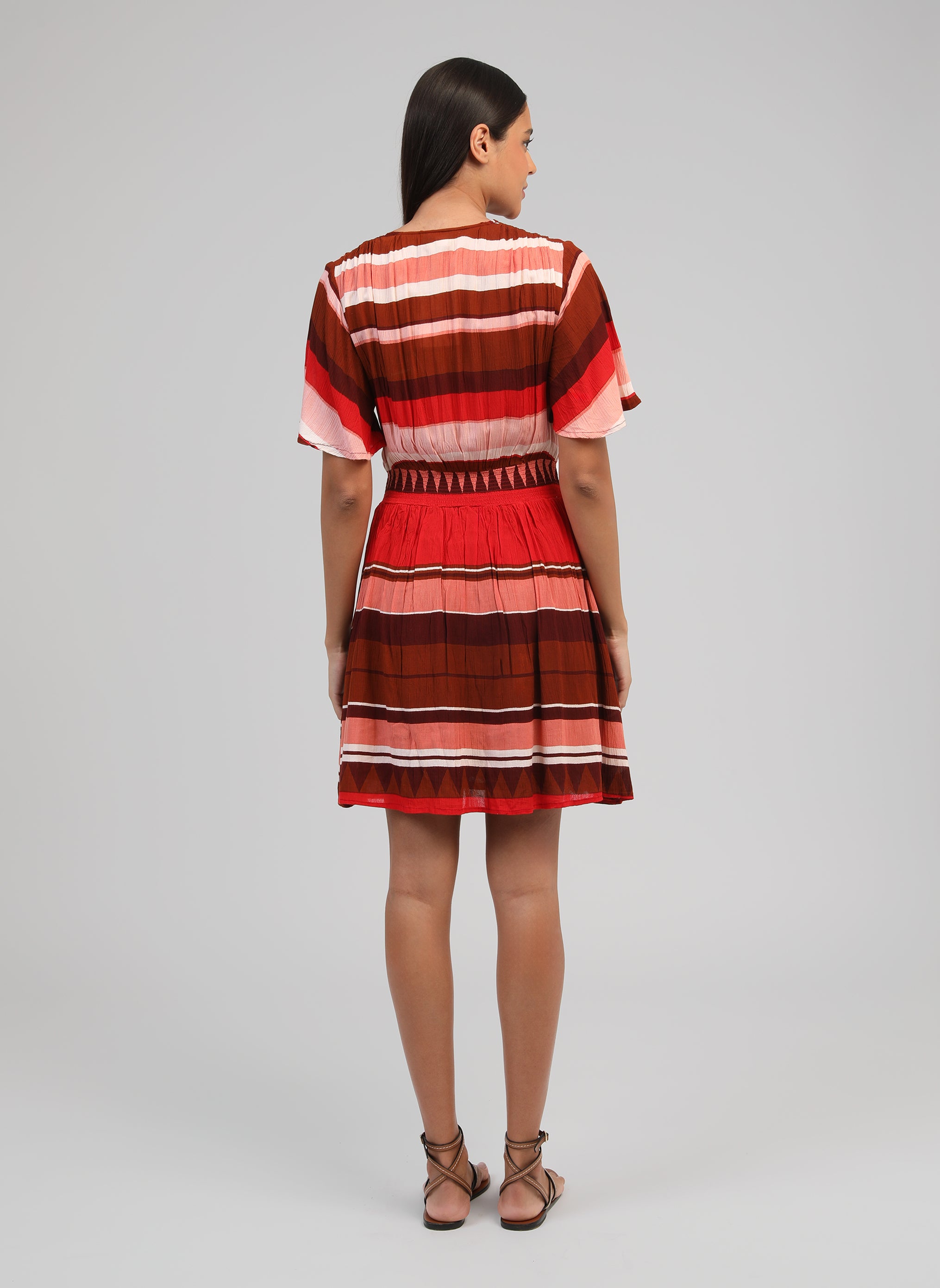 ROBE COURTE OFLYMA sulana bordeaux