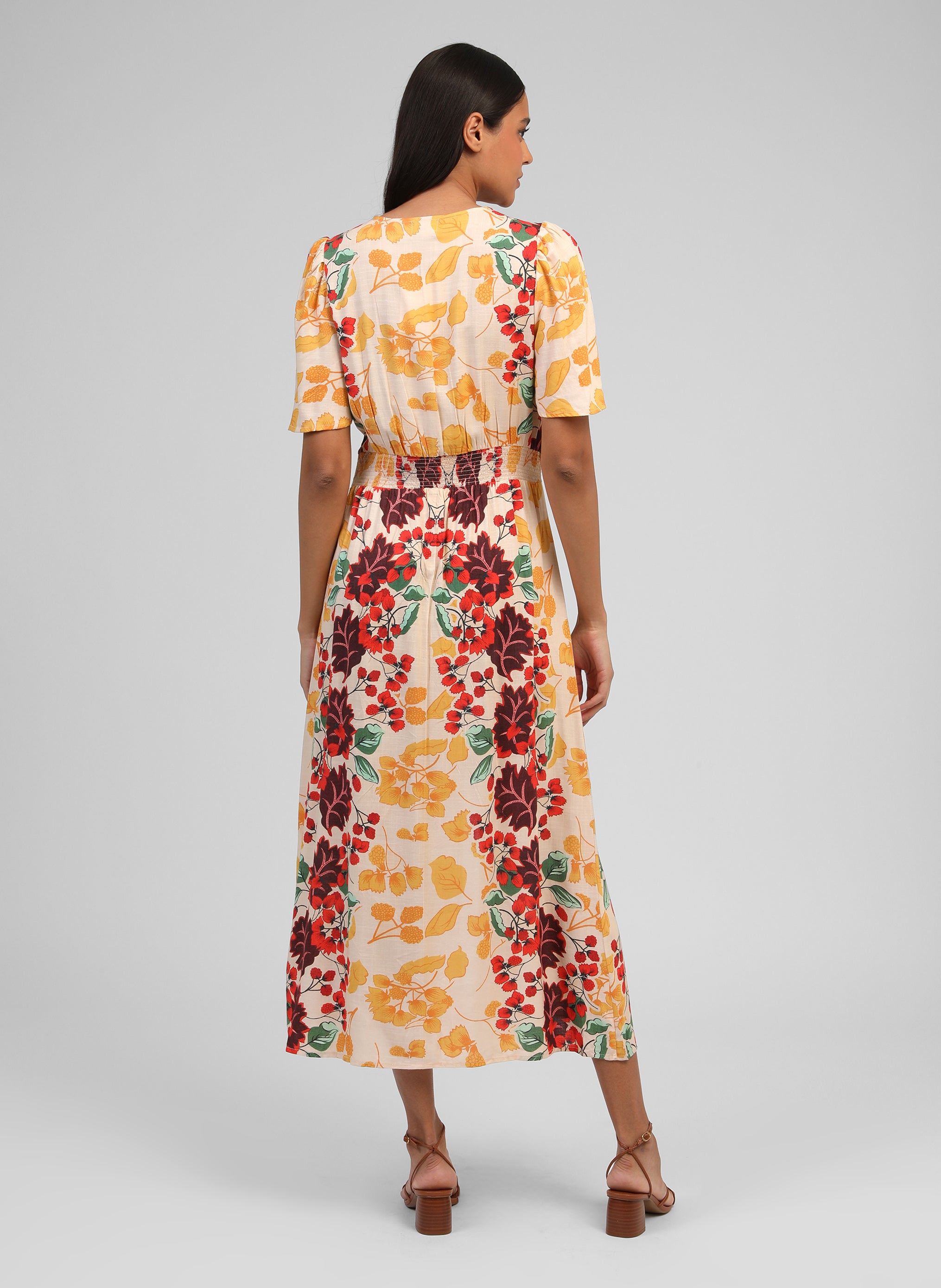 ROBE LONGUE ONESSA forest multico