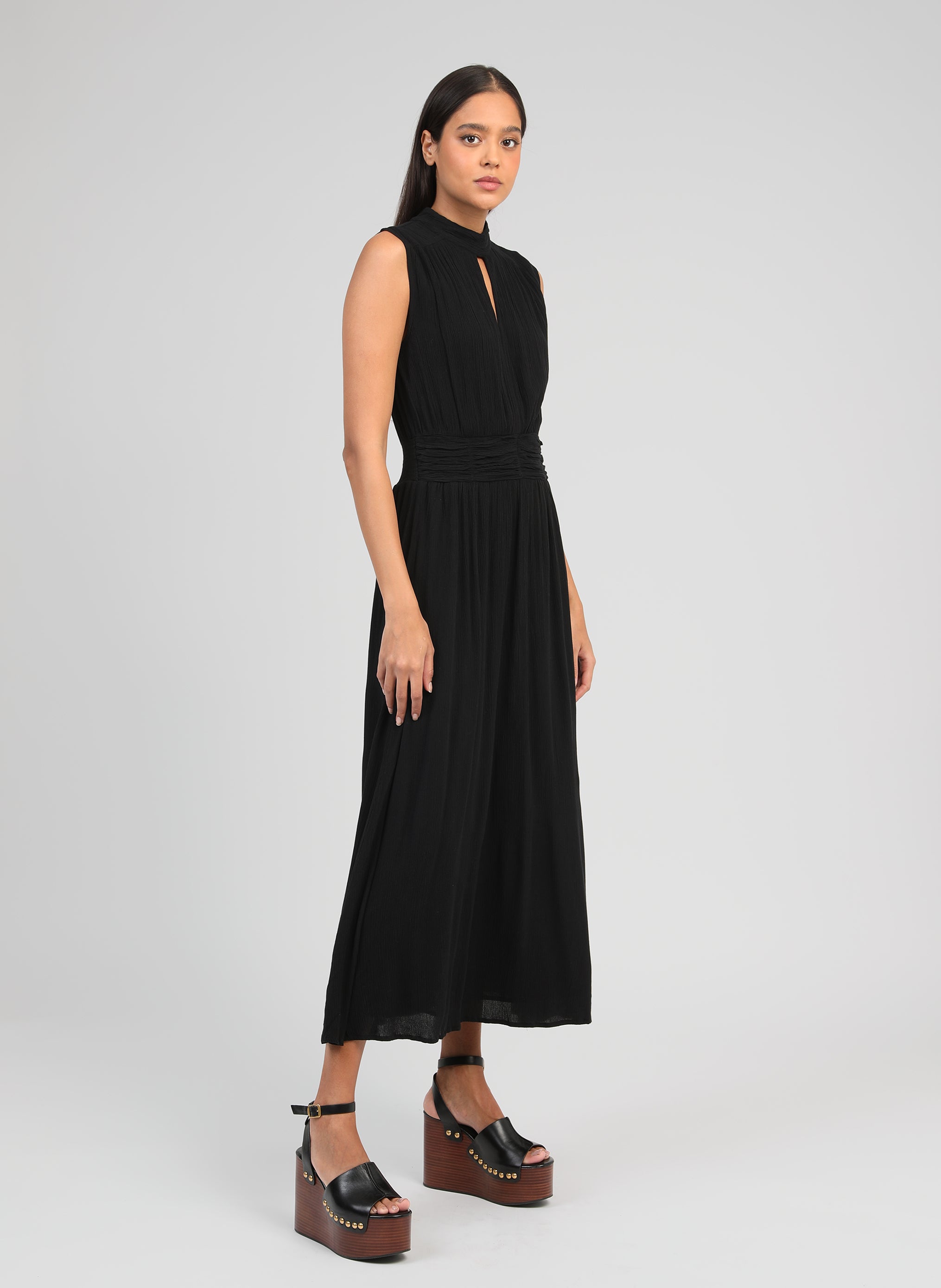 ROBE LONGUE ORLANY noir