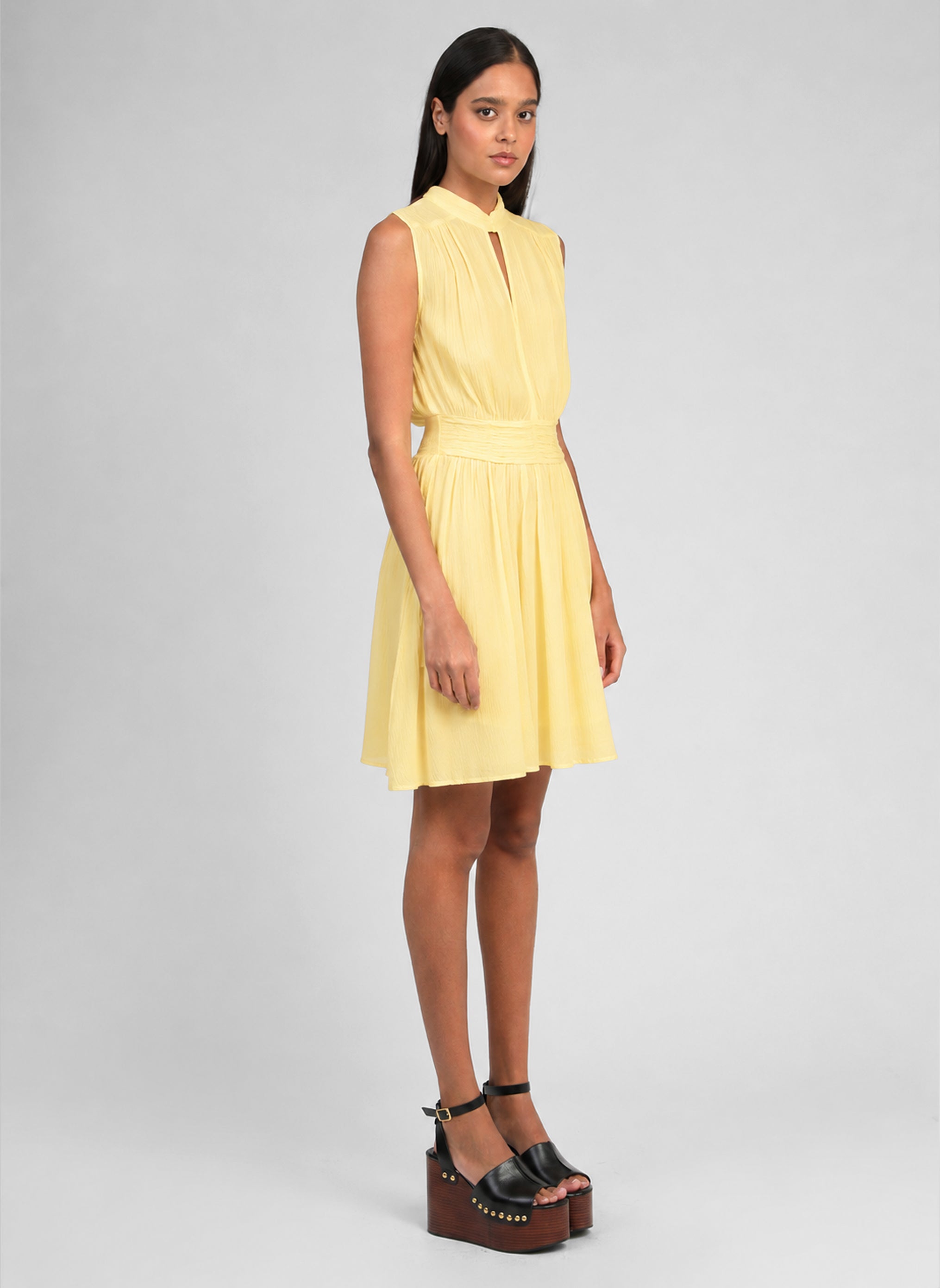 ROBE COURTE ORLEANE paille