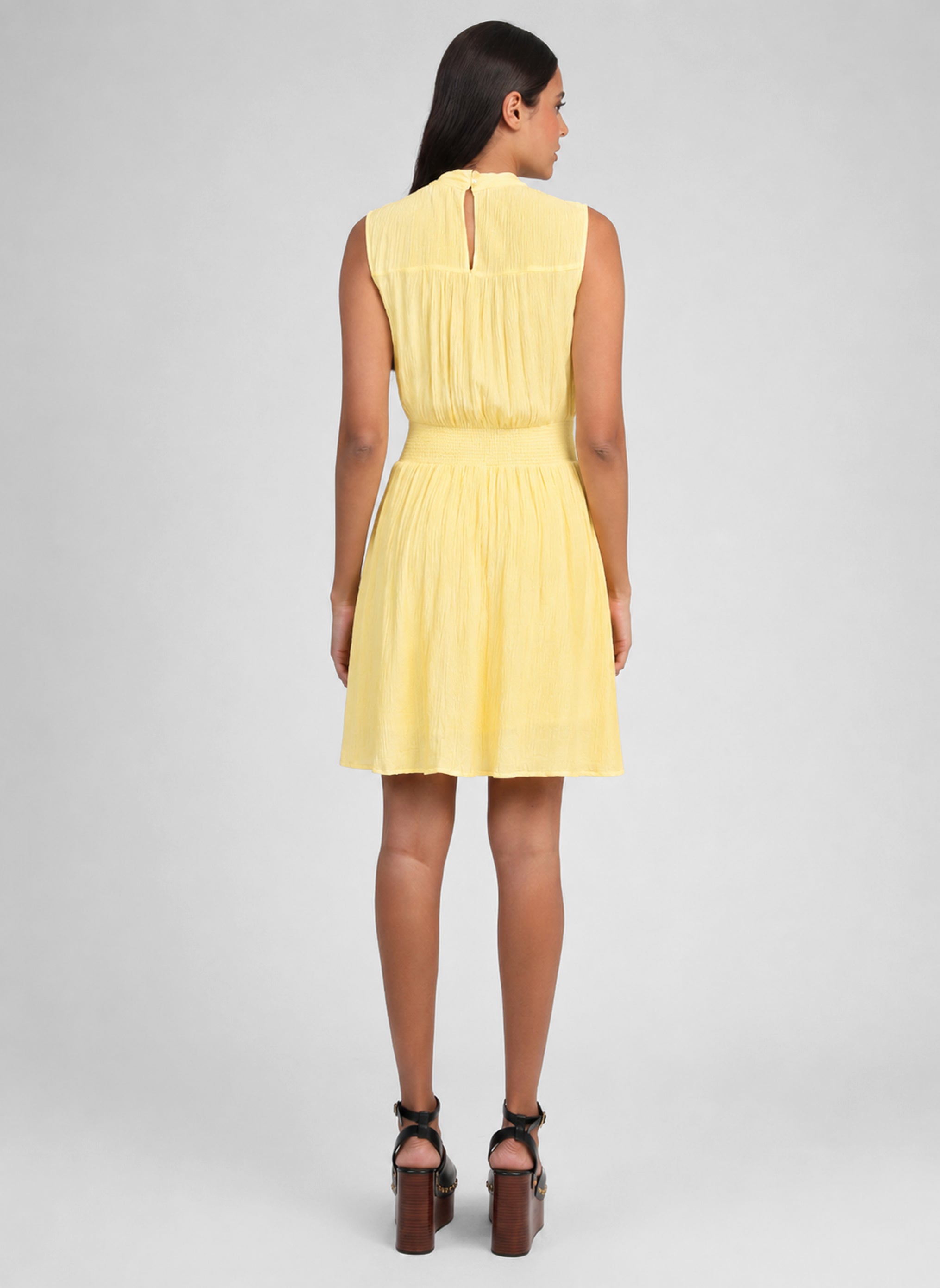 ROBE COURTE ORLEANE paille