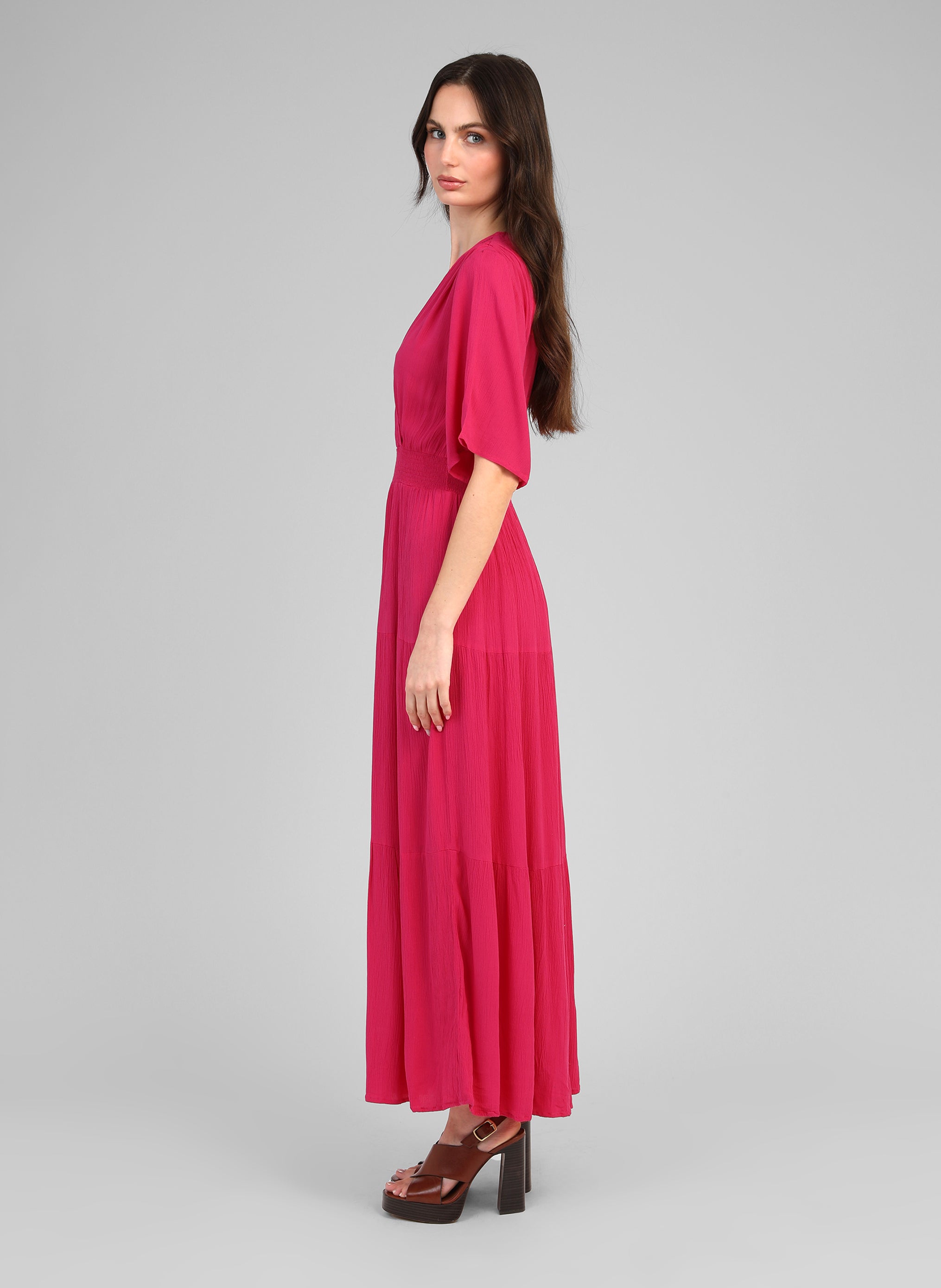 ROBE LONGUE OSUNCHALA fuchsia