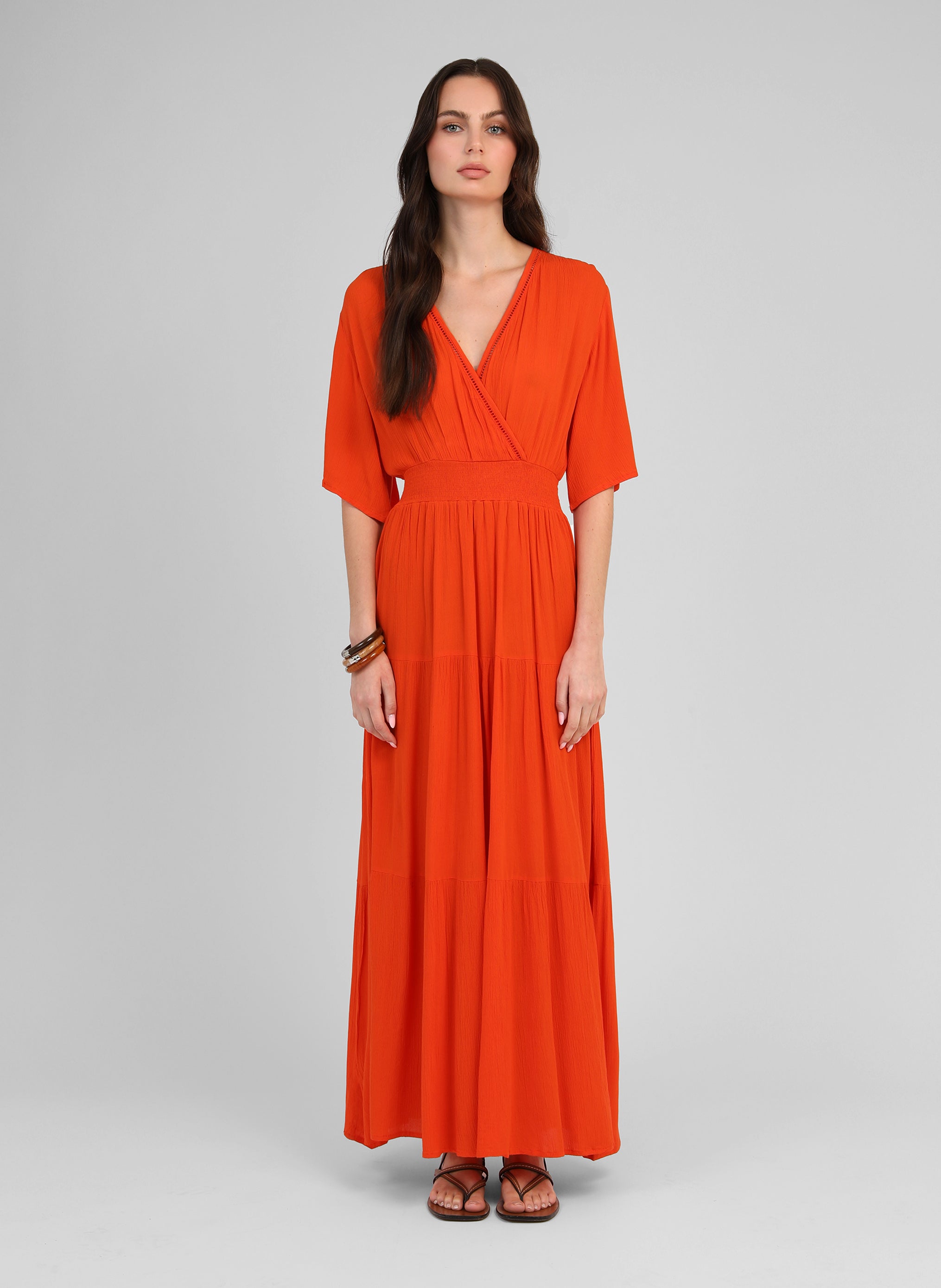 ROBE LONGUE OSUNCHALA orange