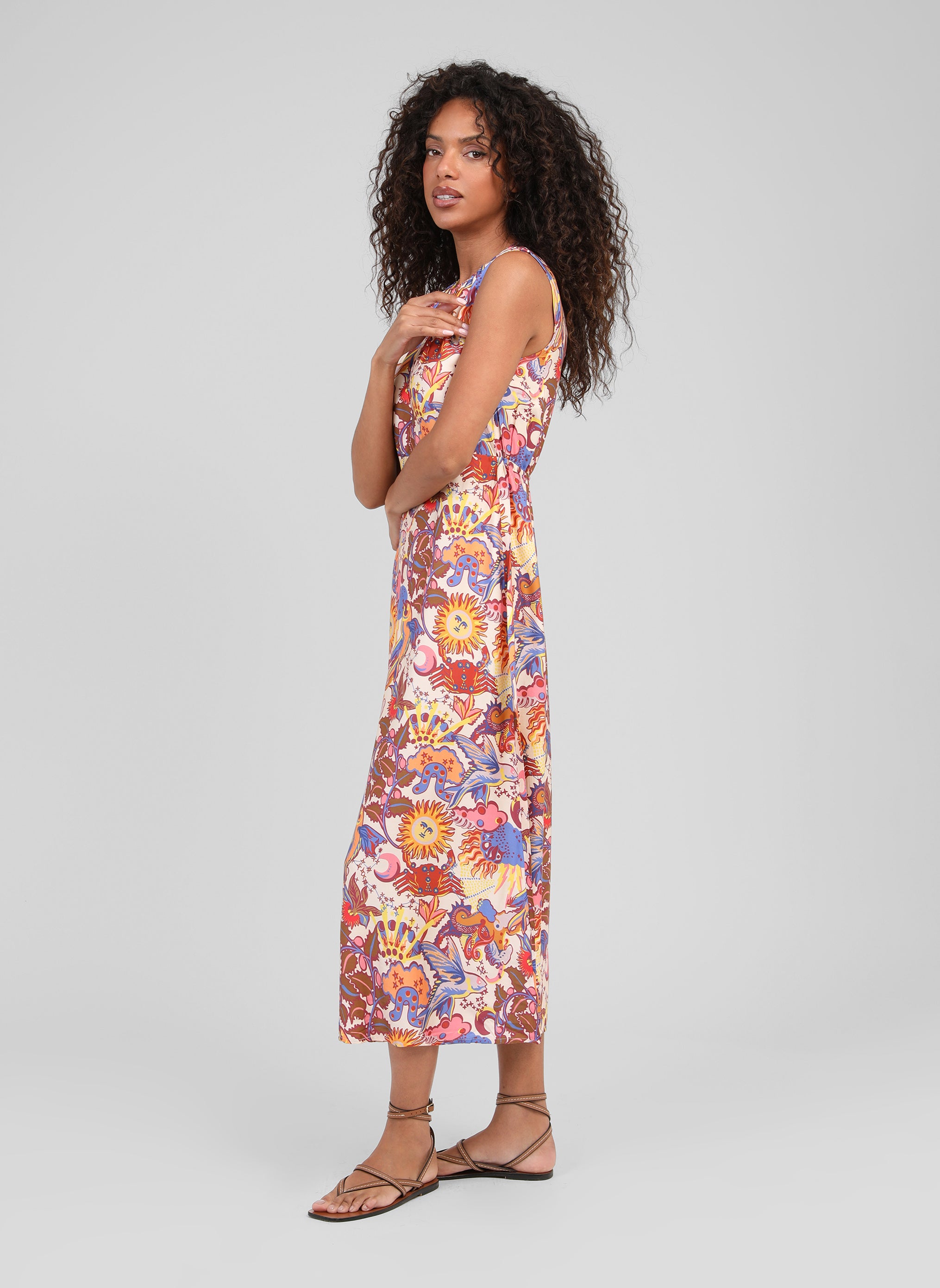 ROBE LONGUE OTINA solemio ecru