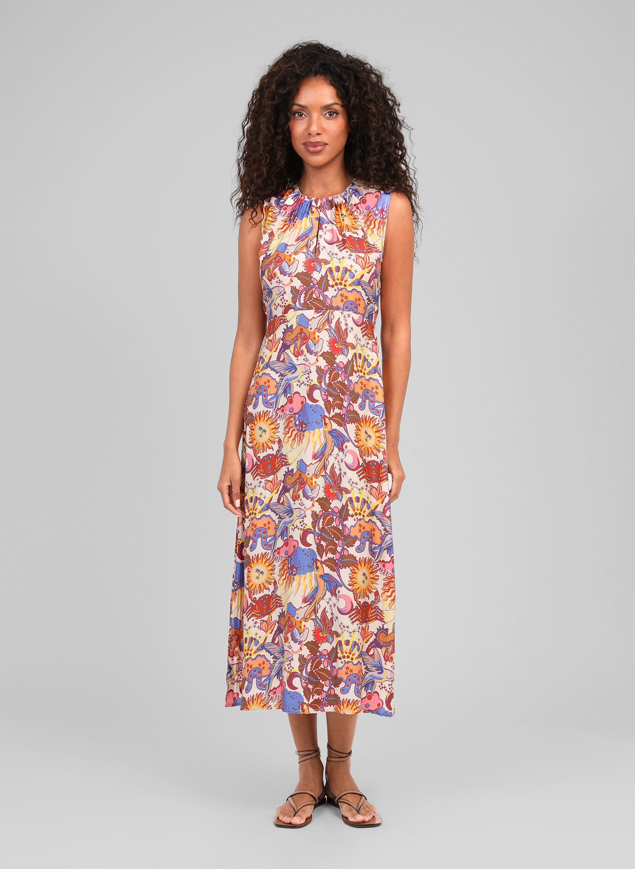 ROBE LONGUE OTINA solemio ecru