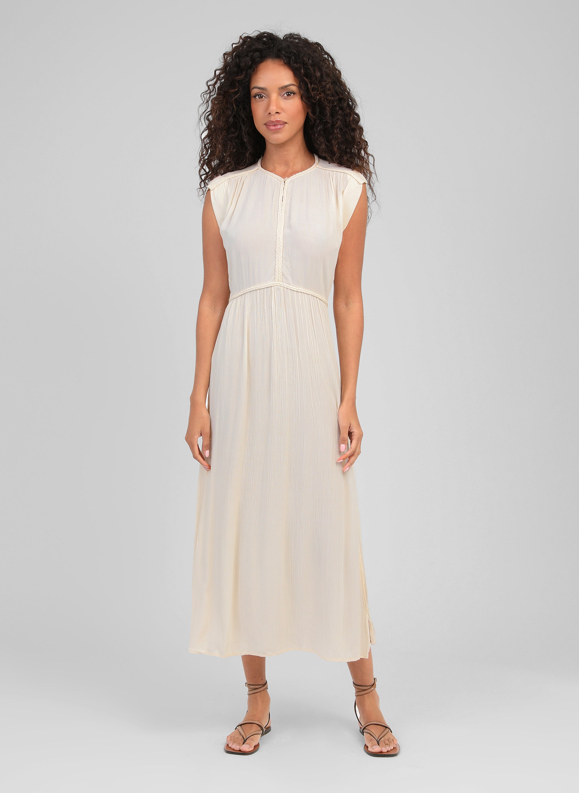 ROBE LONGUE OWESTINA vanille